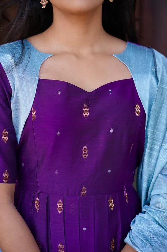 Raasathi Raw Silk Festive Feeding Maxi