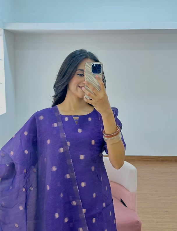 Dhevyani Kota Non Feeding Salwar set