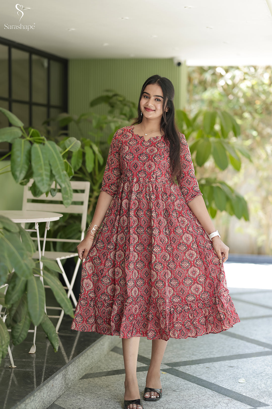 Semmalar F Pure cotton dress With Feeding Zip