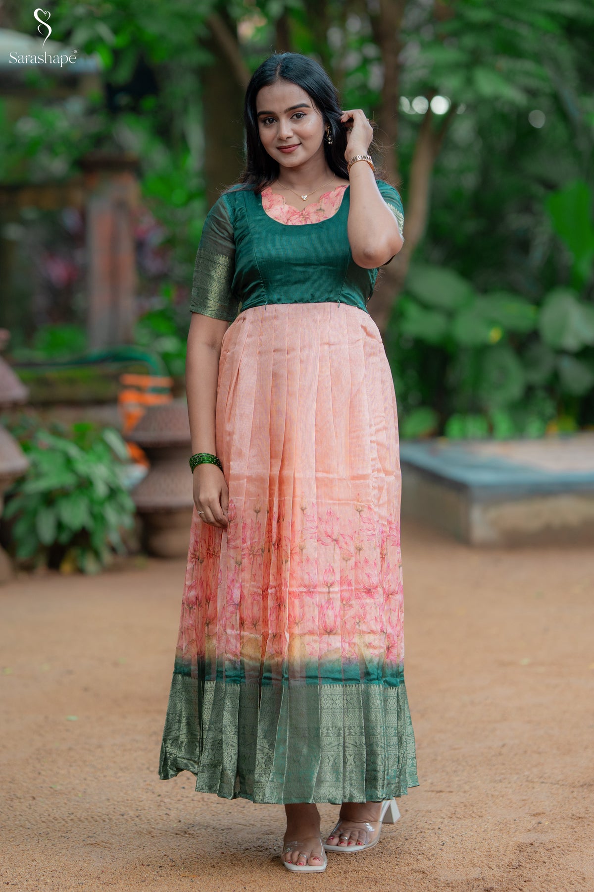 Aganila Tussar Jacquard Festive Feeding Maxi (Diwali Series-1)