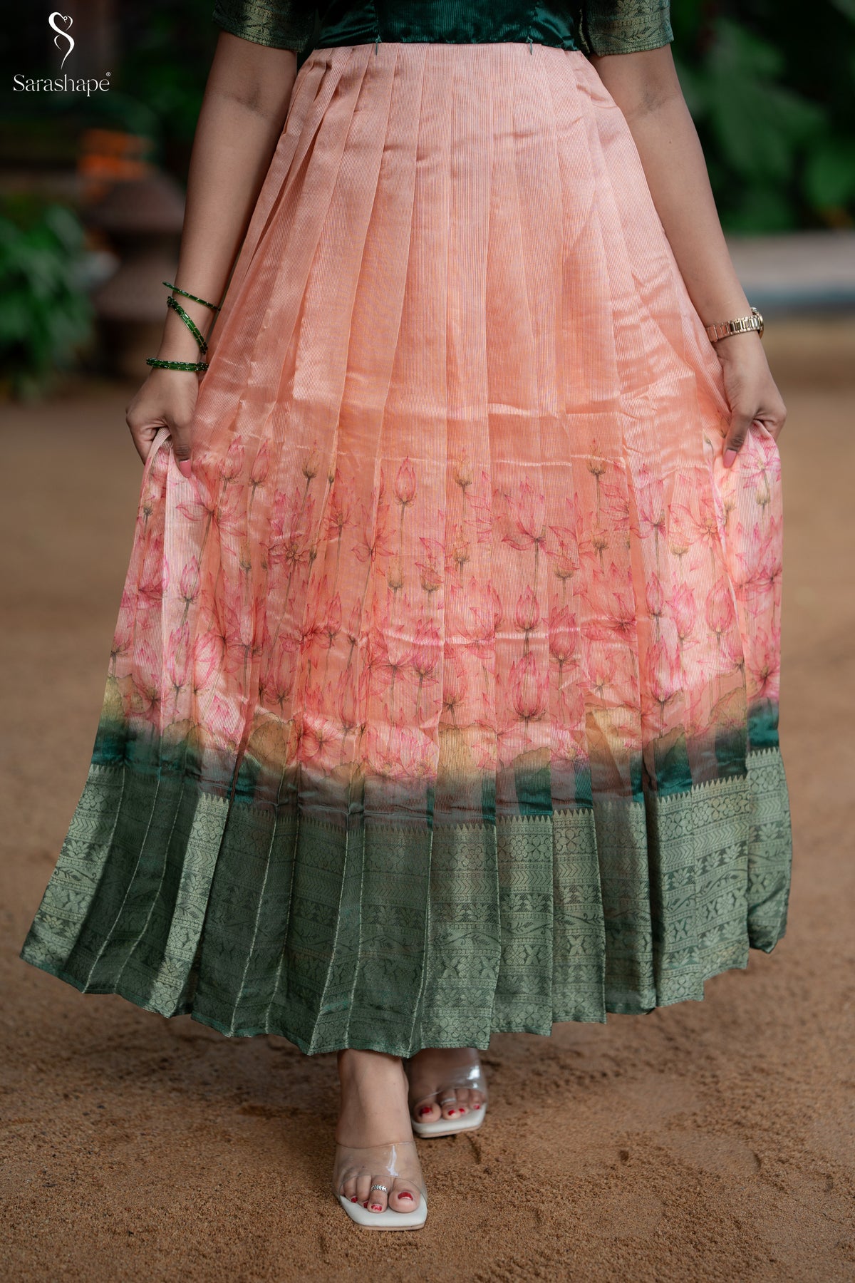 Aganila Tussar Jacquard Festive Feeding Maxi (Diwali Series-1)