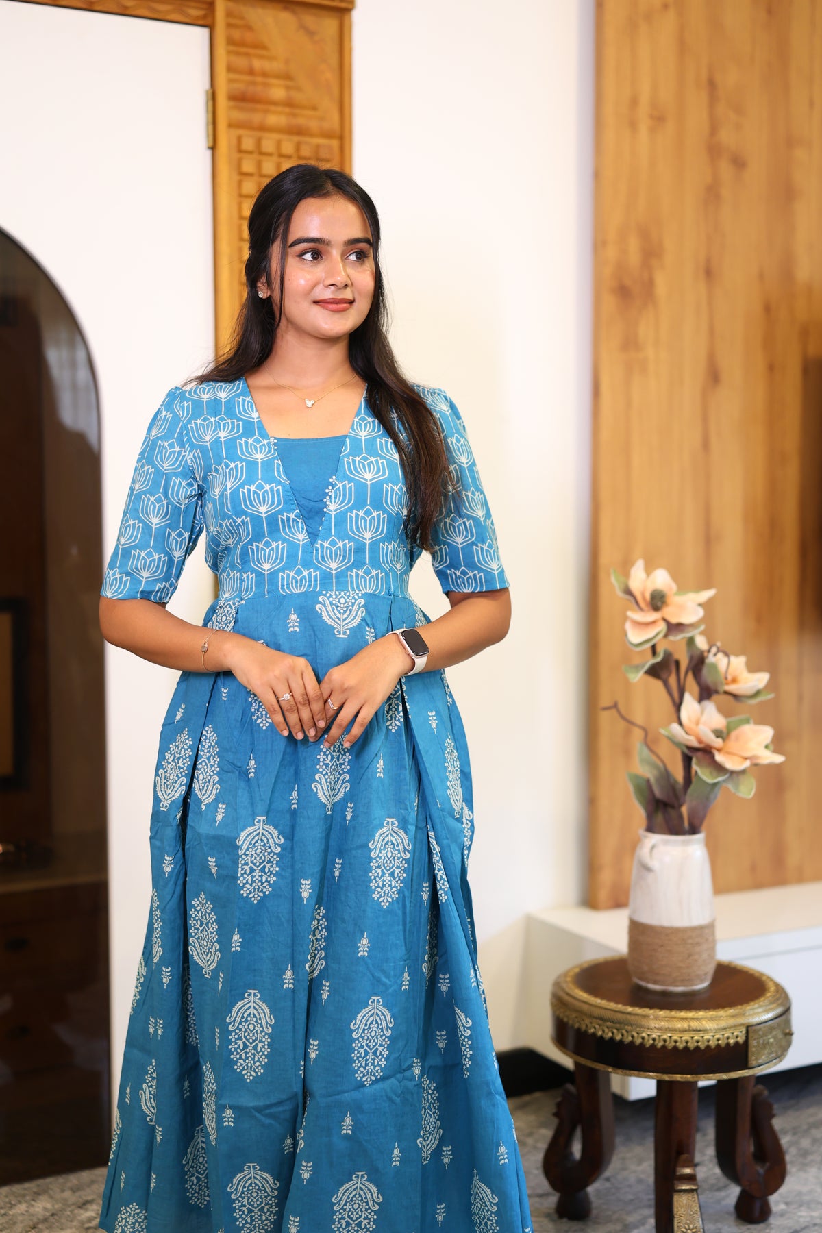 Shiyal Non Feeding Pure Cotton Nighty