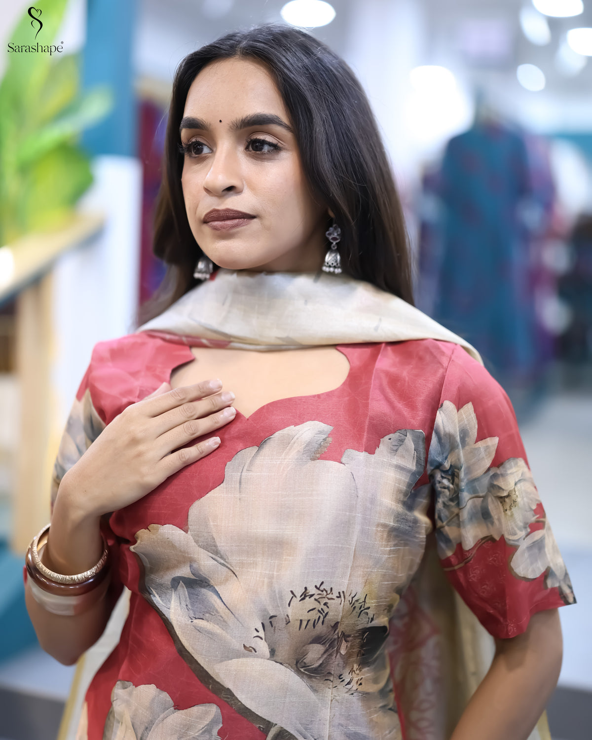 Pavithra Assam Silk Festive Feeding Salwar Set