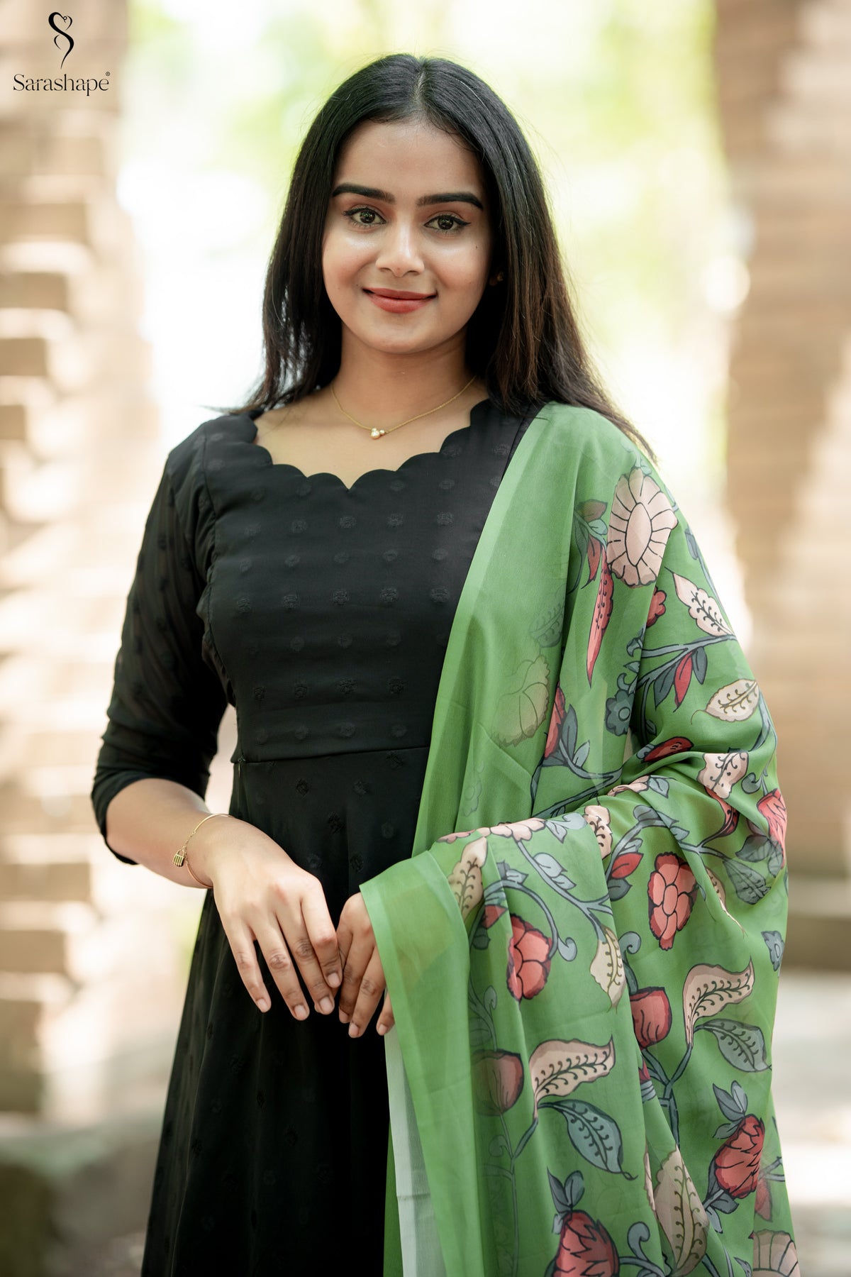 Charulatha Georgette Feeding Maxi With Dupatta