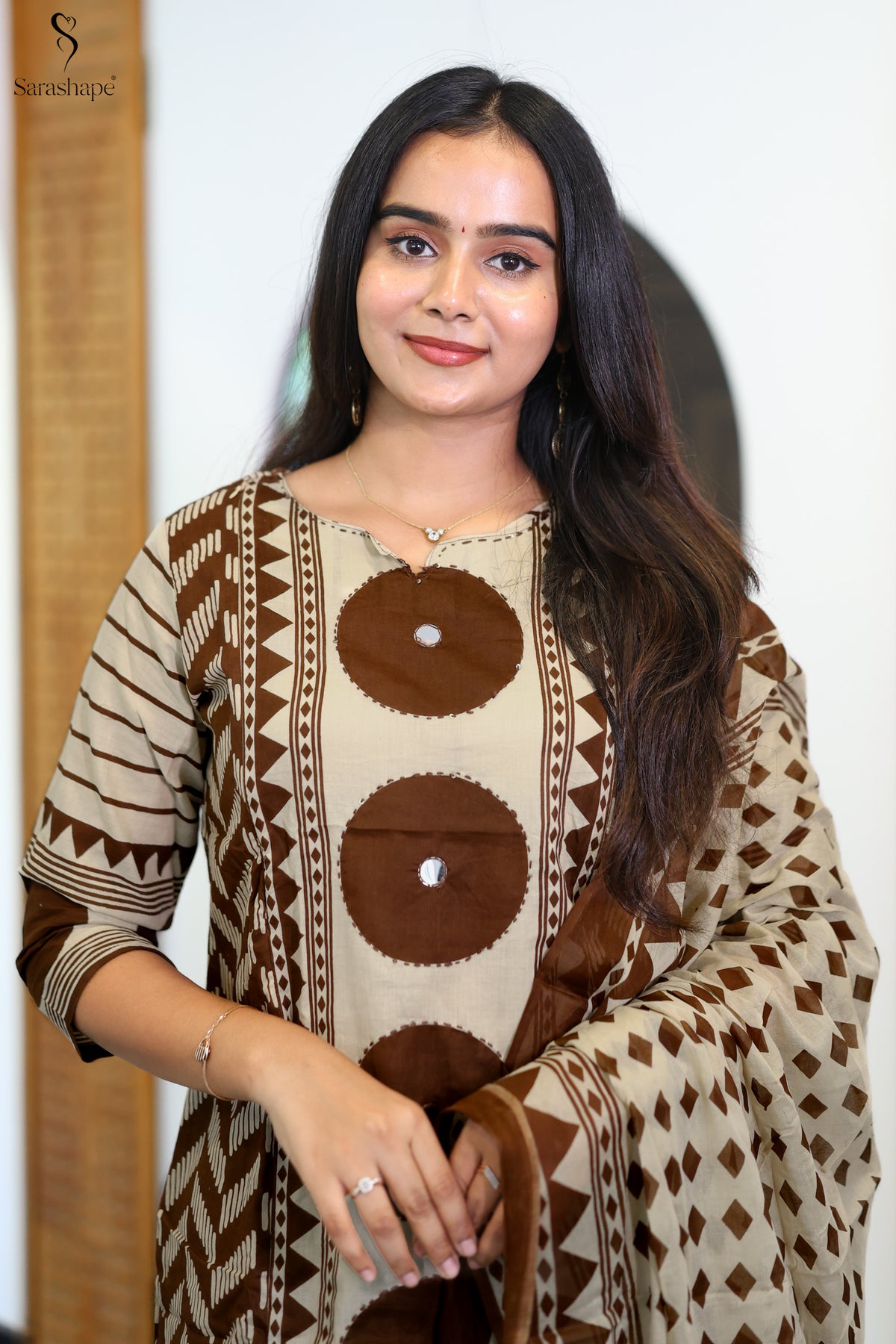 Chinmayi Pure Cotton Feeding Salwar Set ( set of 3 )