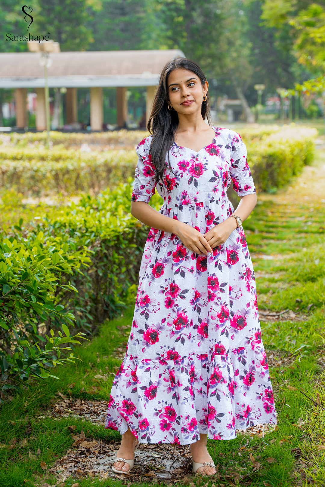 Jothi  Feeding Hakoba dress With Feeding Zip