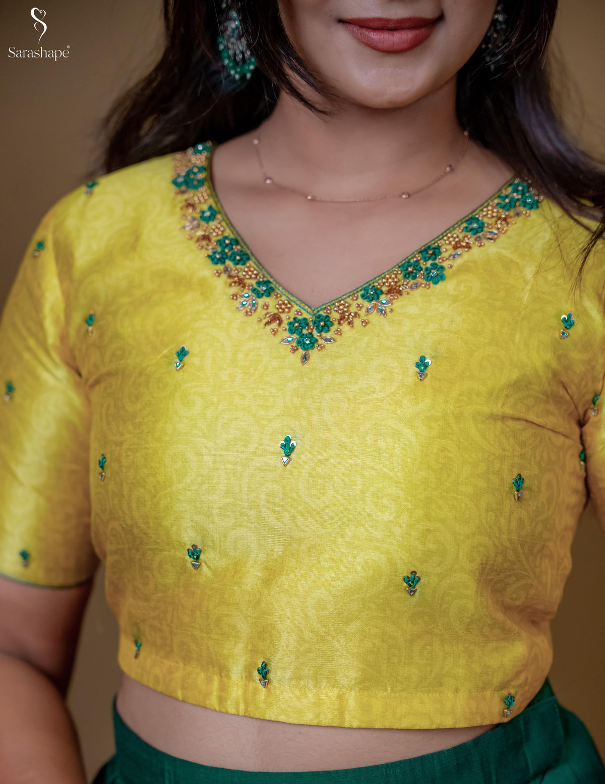Hrithaya Aari work Top and skirt Exclusive festive edition Non Feeding