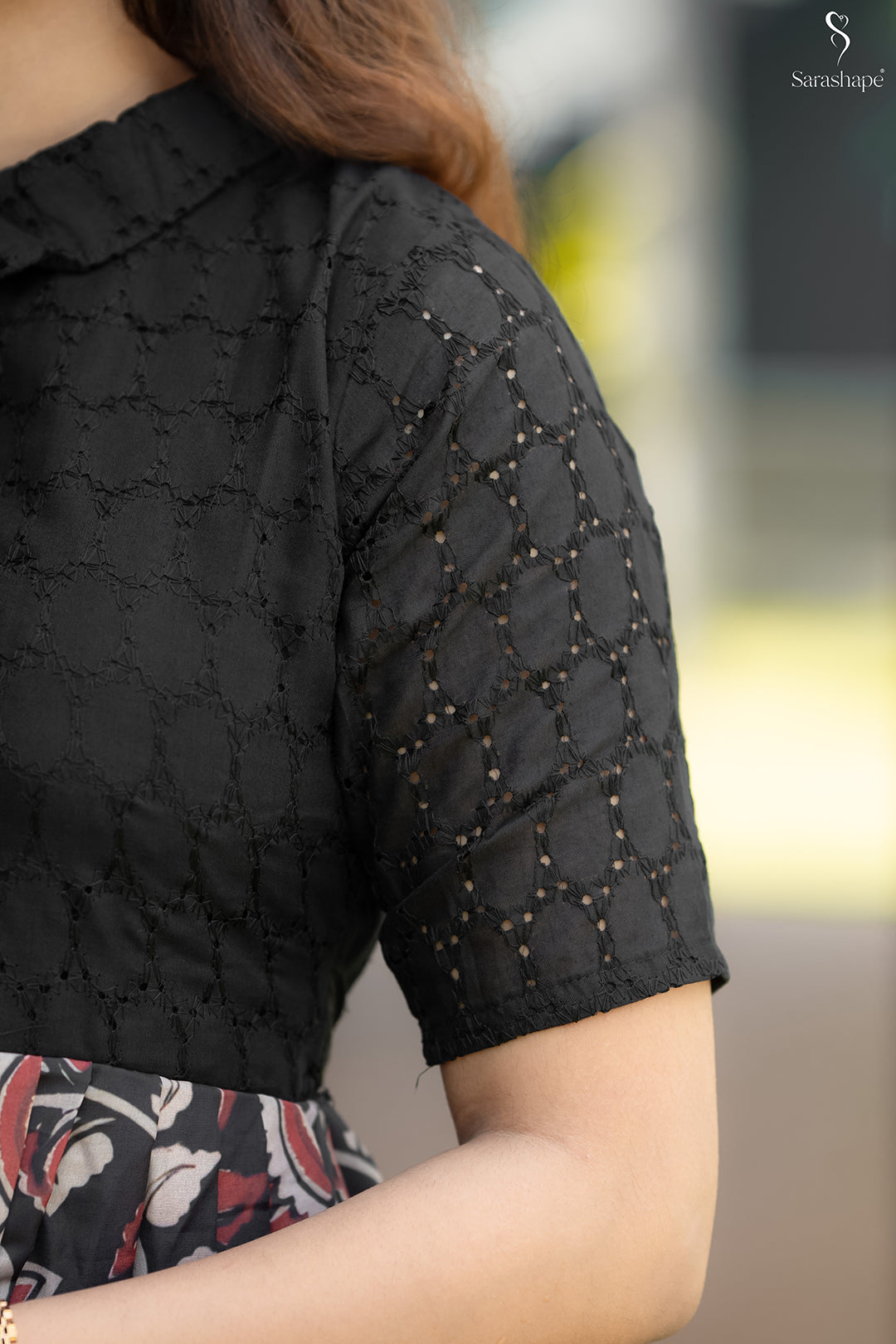 Aarvika  Feeding Hakoba dress With Centre Buttons