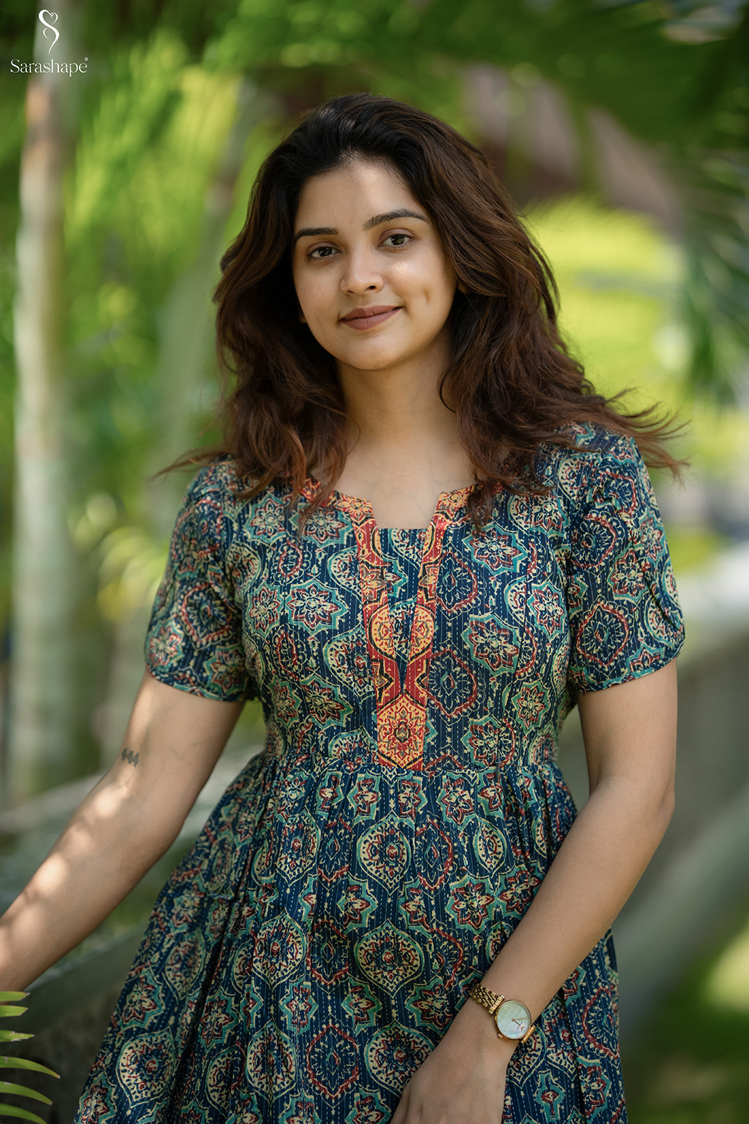 Kalavathi F Pure cotton dress With Feeding Zip