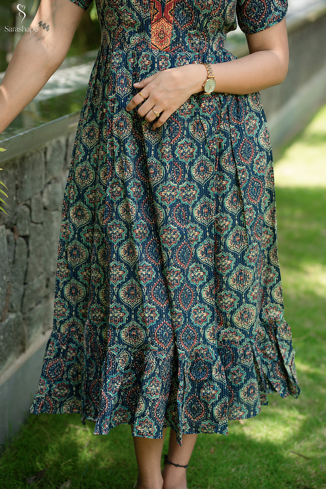 Kalavathi F Pure cotton dress With Feeding Zip