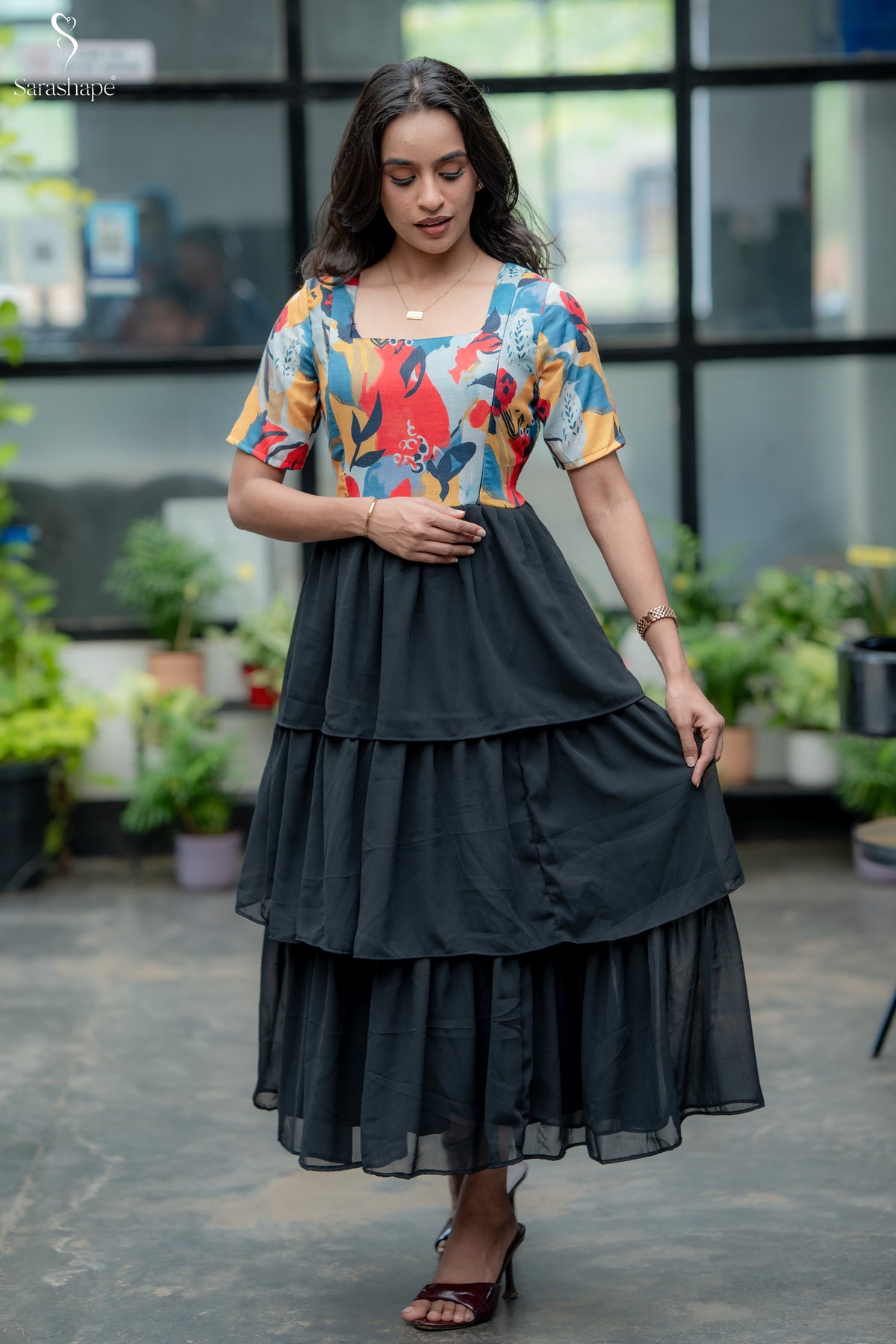 Geetha Georgette Feeding Maxi