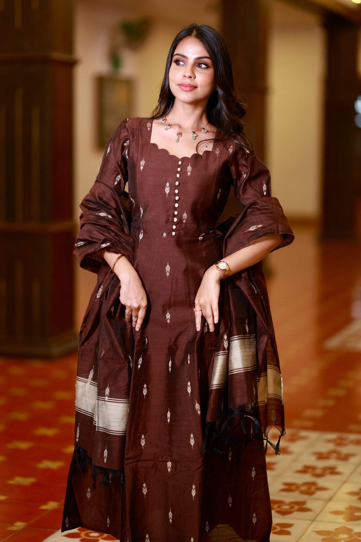 Sangamithra Raw Silk Festive Feeding Maxi