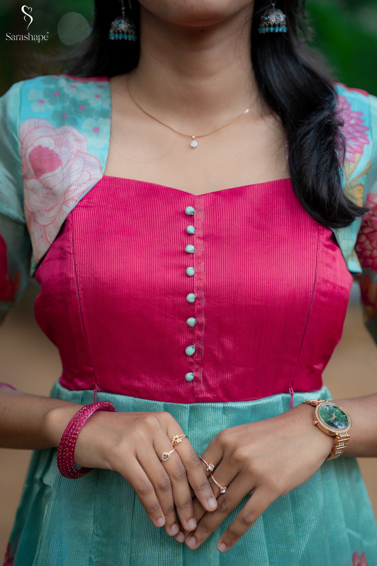 Iniyaval Tussar Jacquard Festive Feeding Maxi (Diwali Series-1)