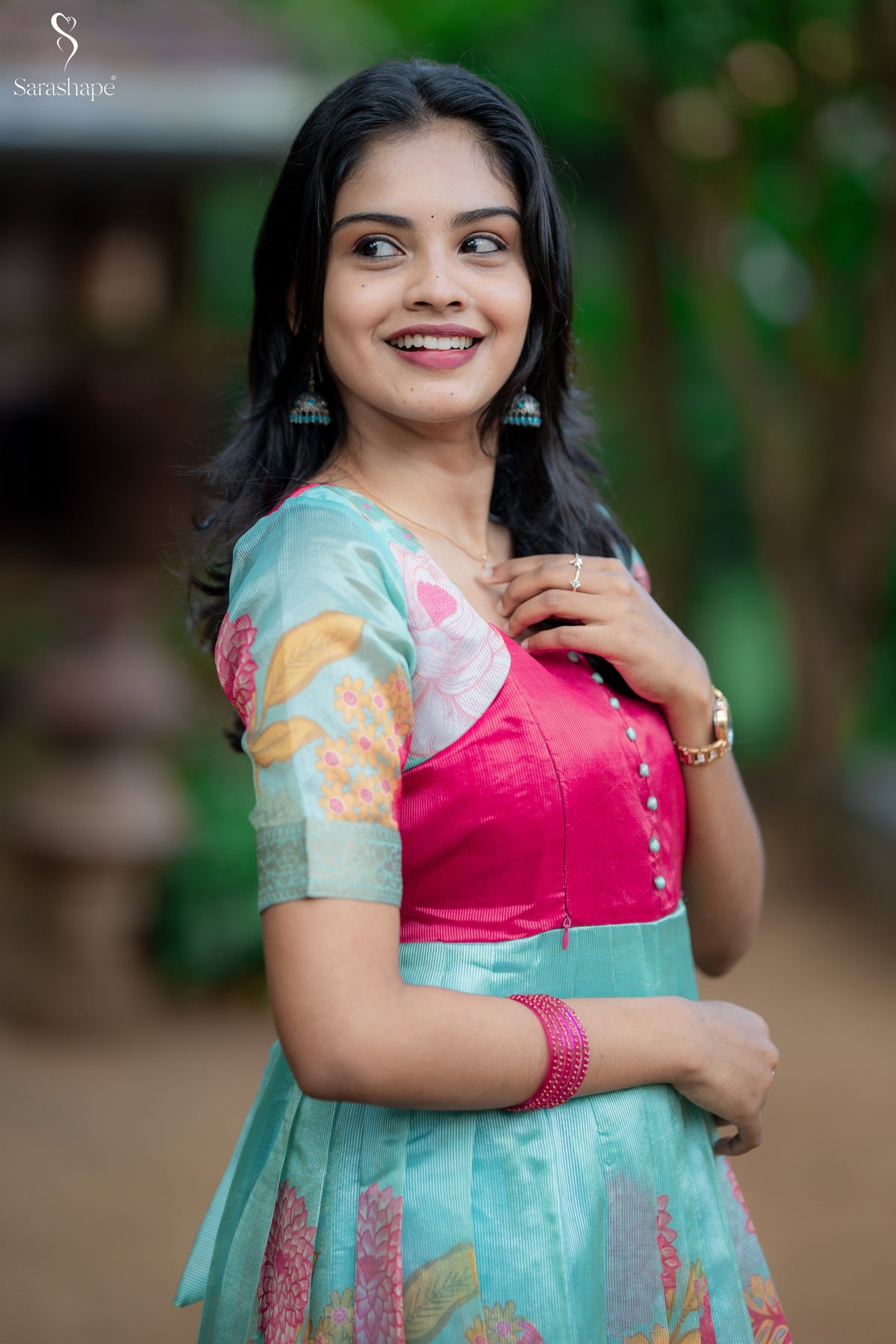 Iniyaval Tussar Jaquard Festive Non Feeding Maxi (Diwali Series-1)