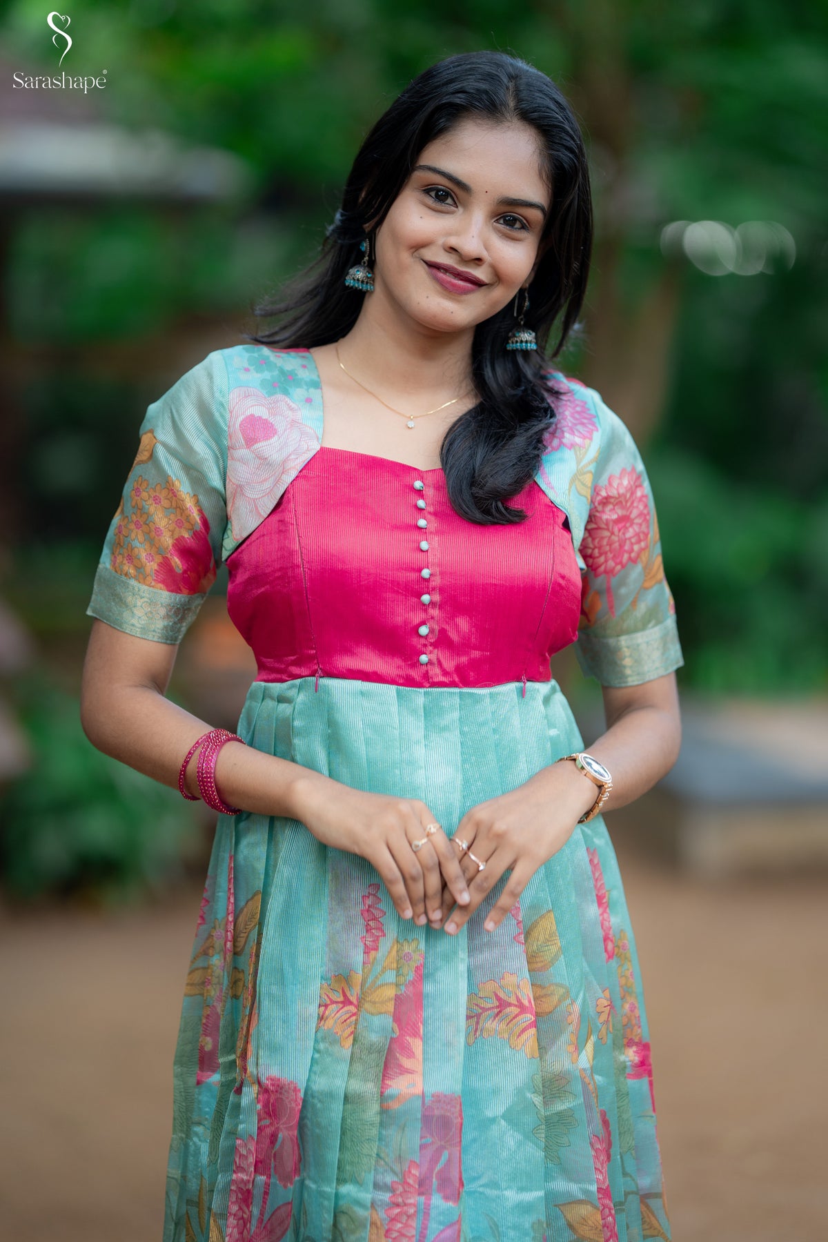 Iniyaval Tussar Jacquard Festive Feeding Maxi (Diwali Series-1)