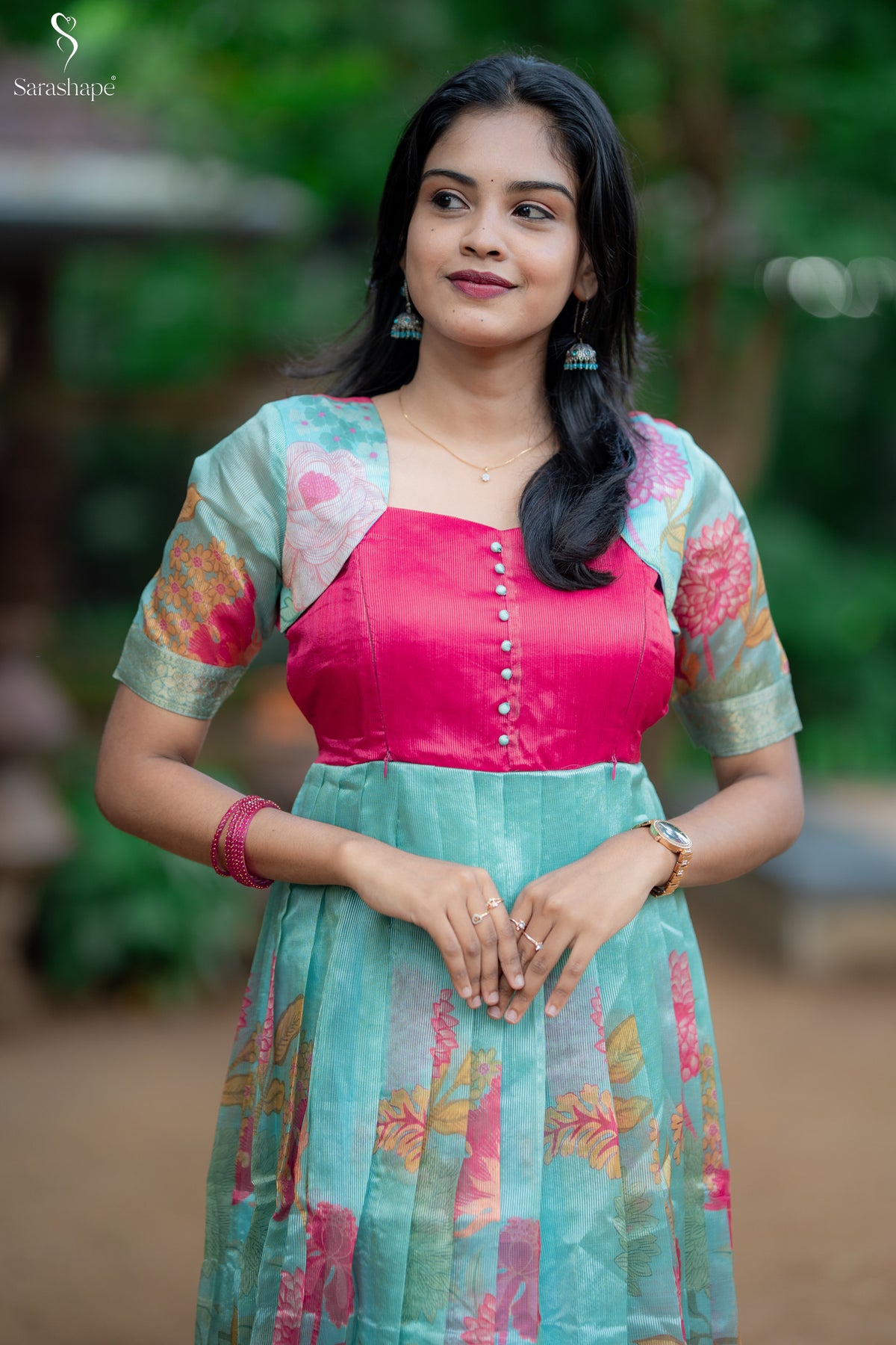 Iniyaval Tussar Jacquard Festive Feeding Maxi (Diwali Series-1)