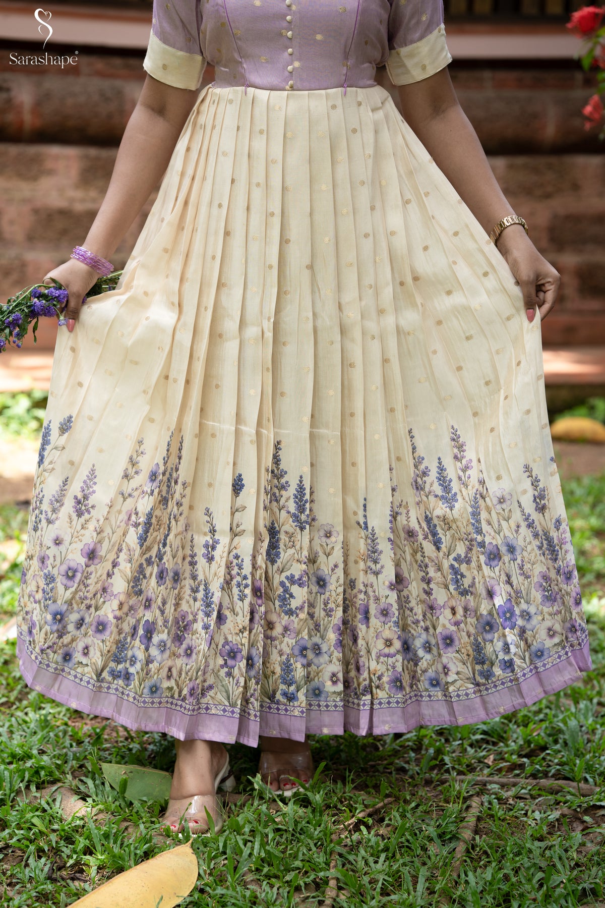 Kanagamalli Butti Silk Festive Feeding Maxi