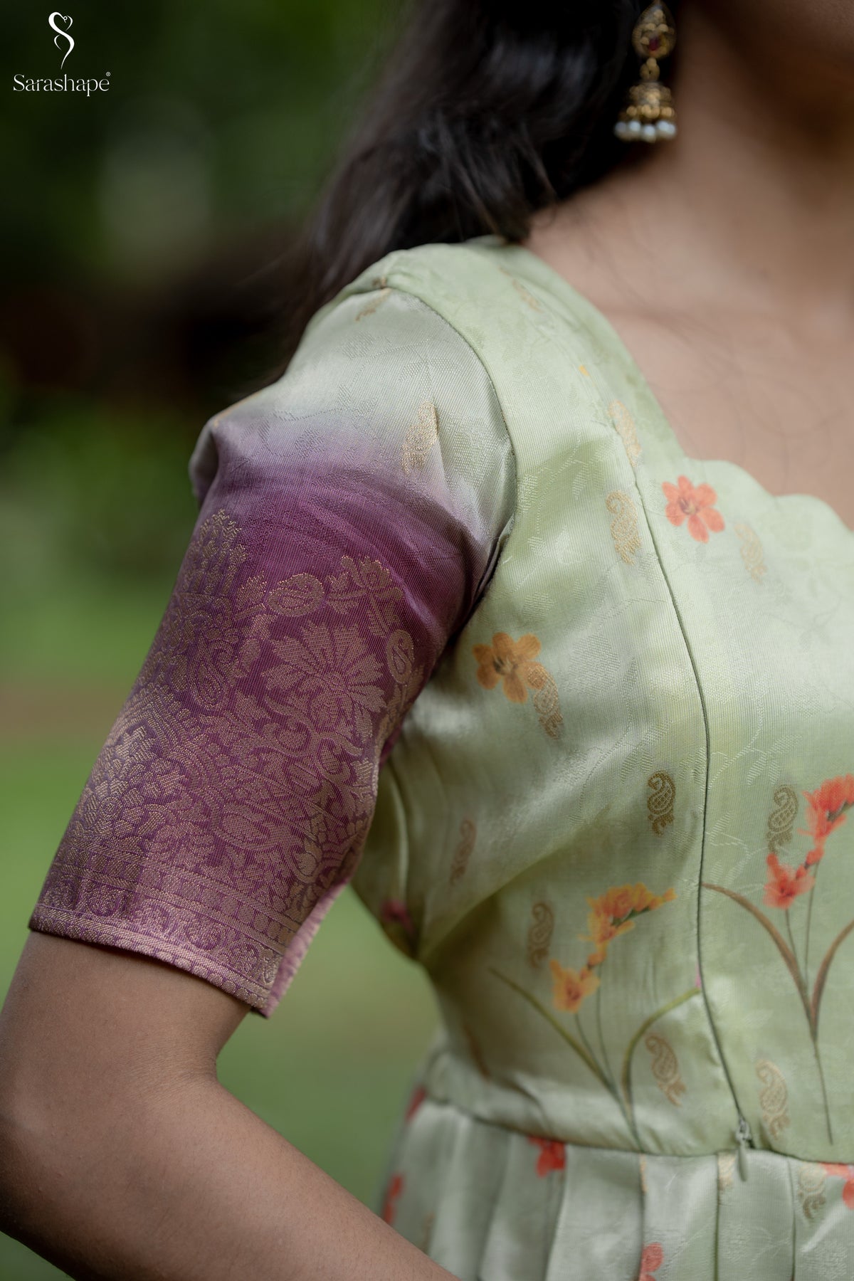 Kannagi Butti Silk Festive Feeding Maxi