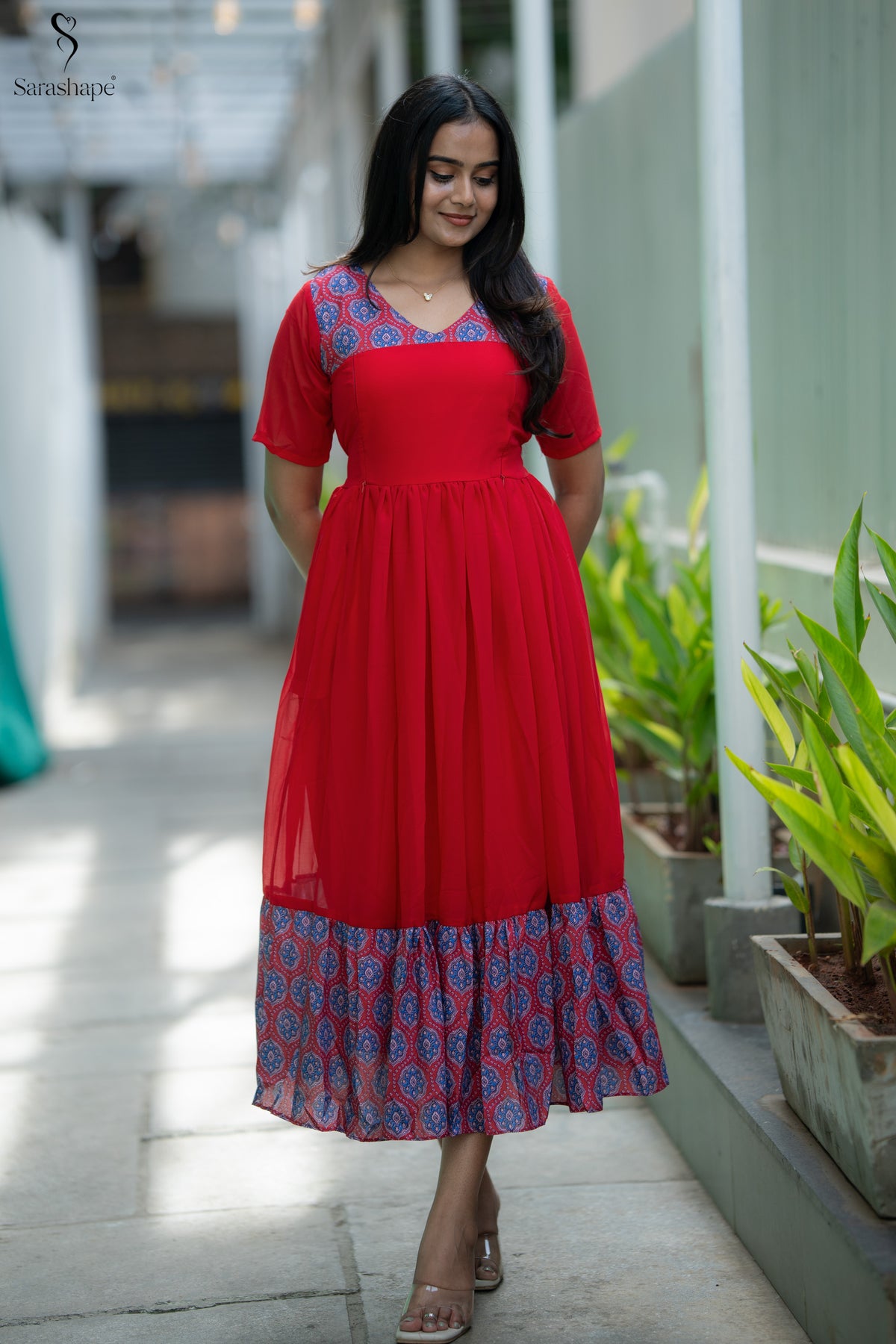 Karthika Georgette Non Feeding Maxi