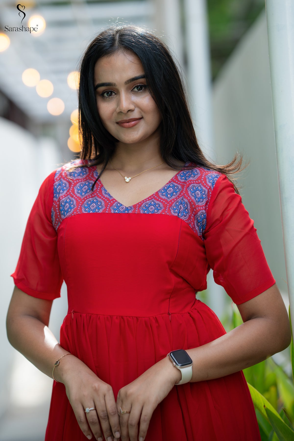 Karthika Georgette Feeding Maxi