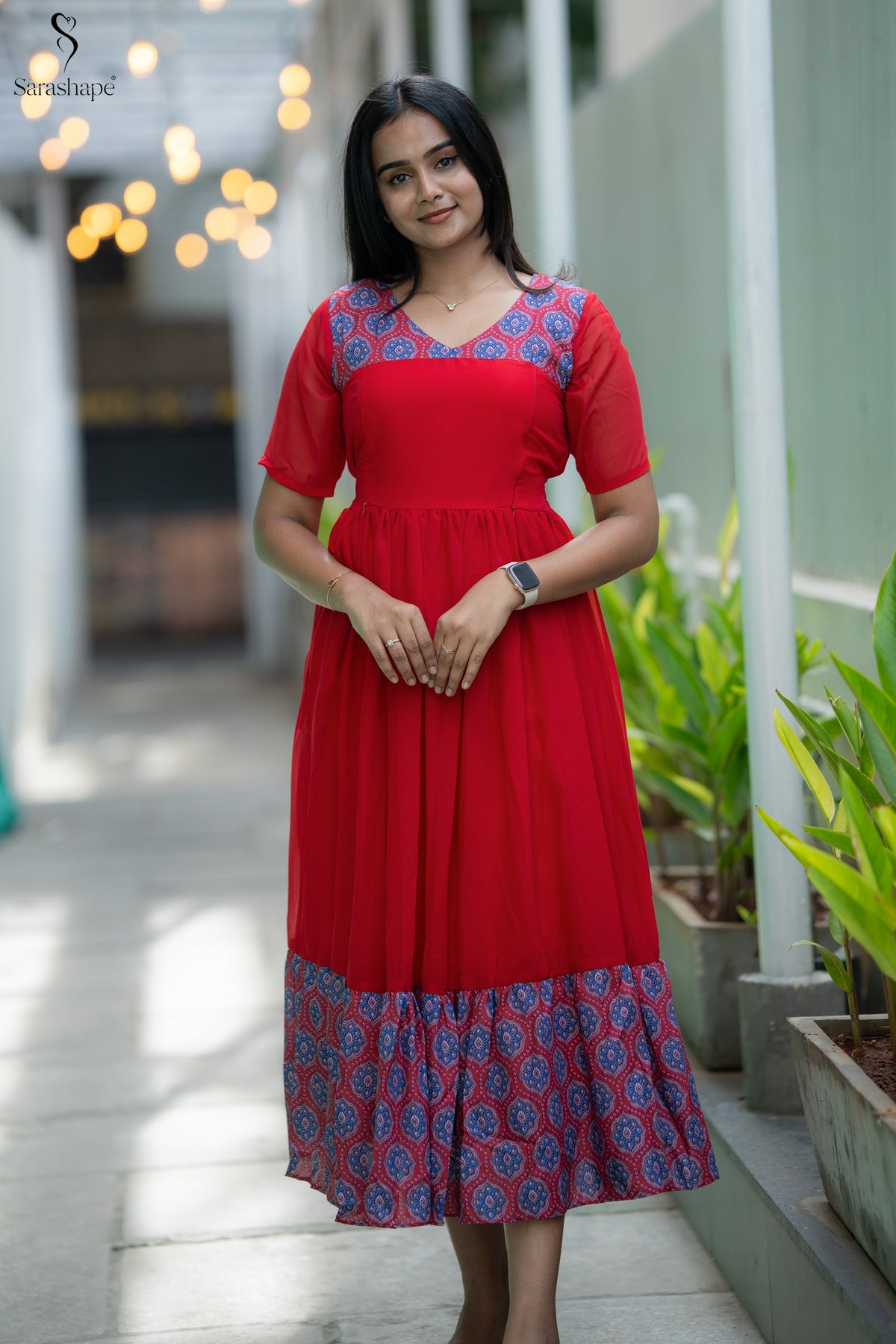 Karthika Georgette Non Feeding Maxi