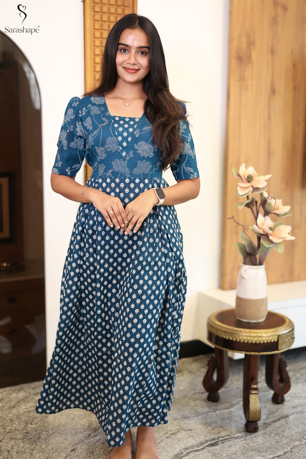 Madhumitha Non Feeding pure cotton Nighty