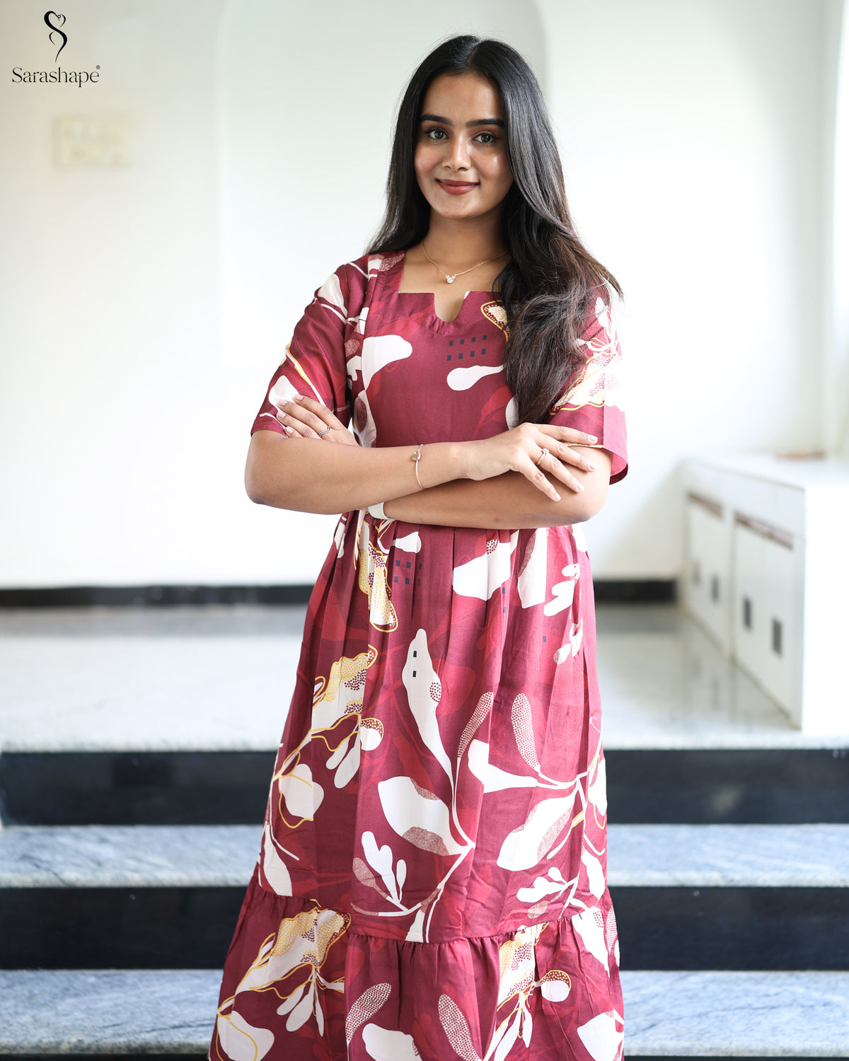 Manimegalai Feeding Soft Cotton Maxi
