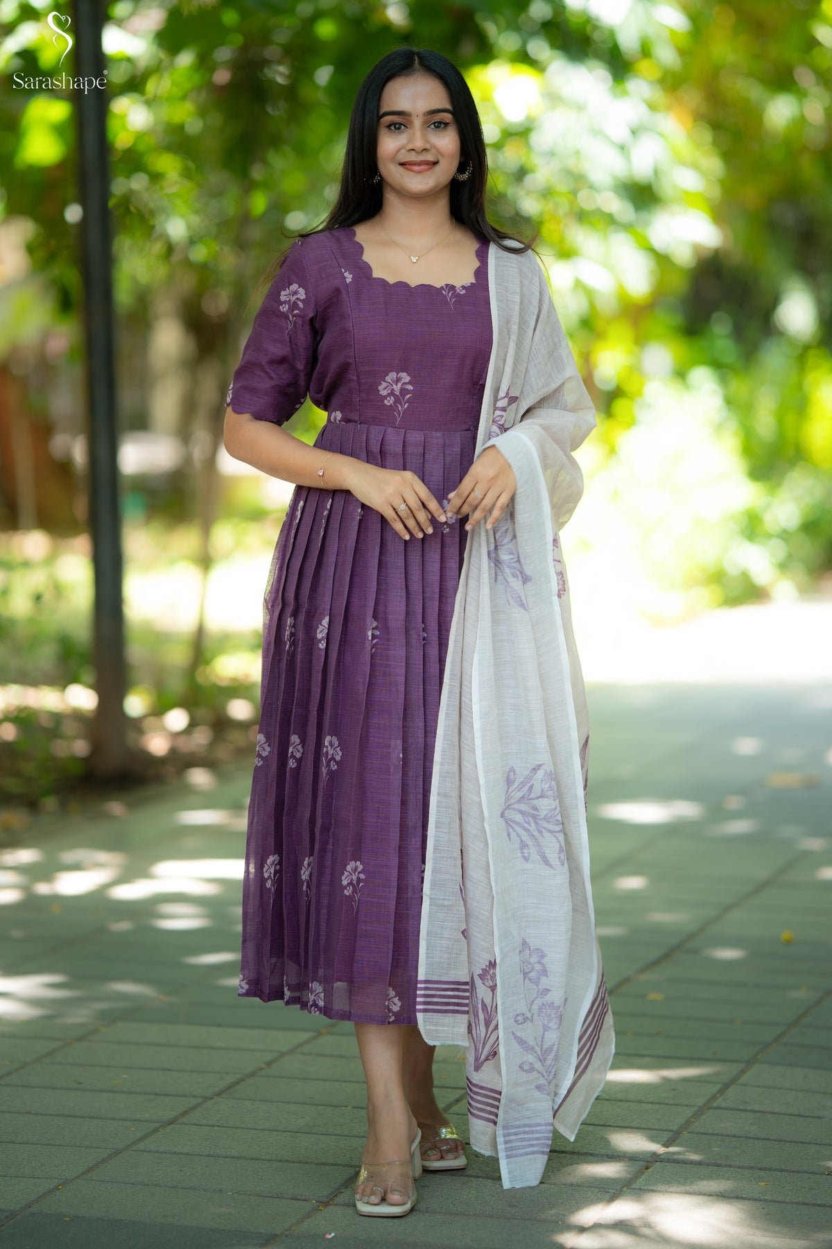 Nangai Linen Feeding Maxi (Maxi & Dupatta)