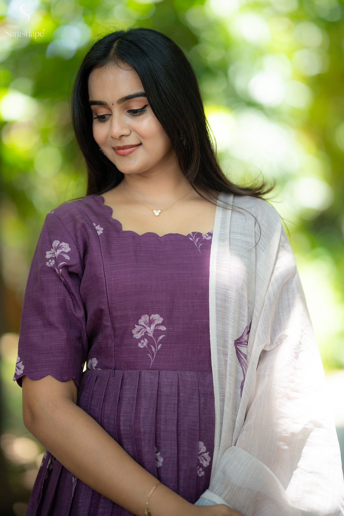 Nangai Linen Feeding Maxi (Maxi & Dupatta)