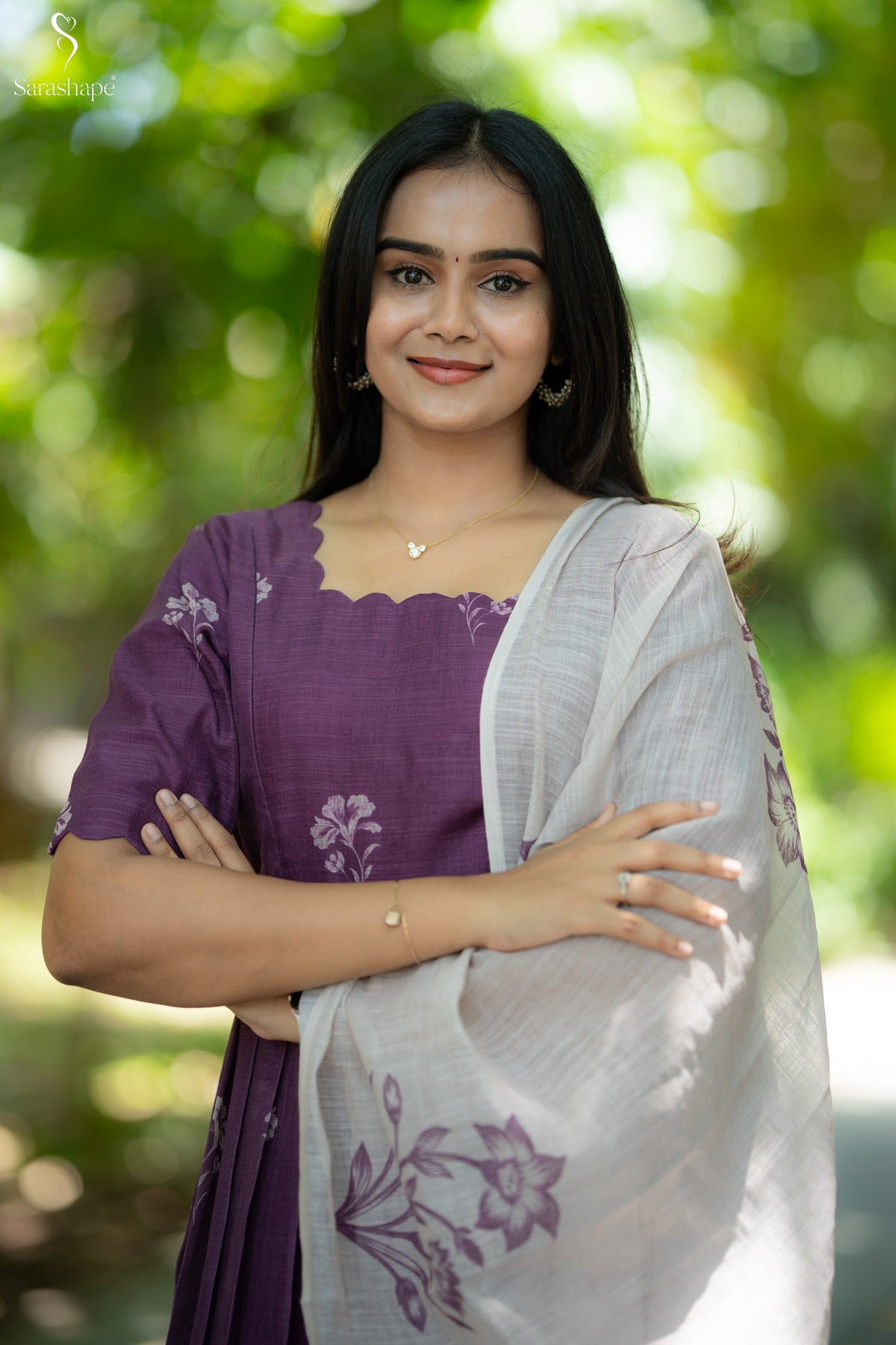 Nangai Linen Feeding Maxi (Maxi & Dupatta)