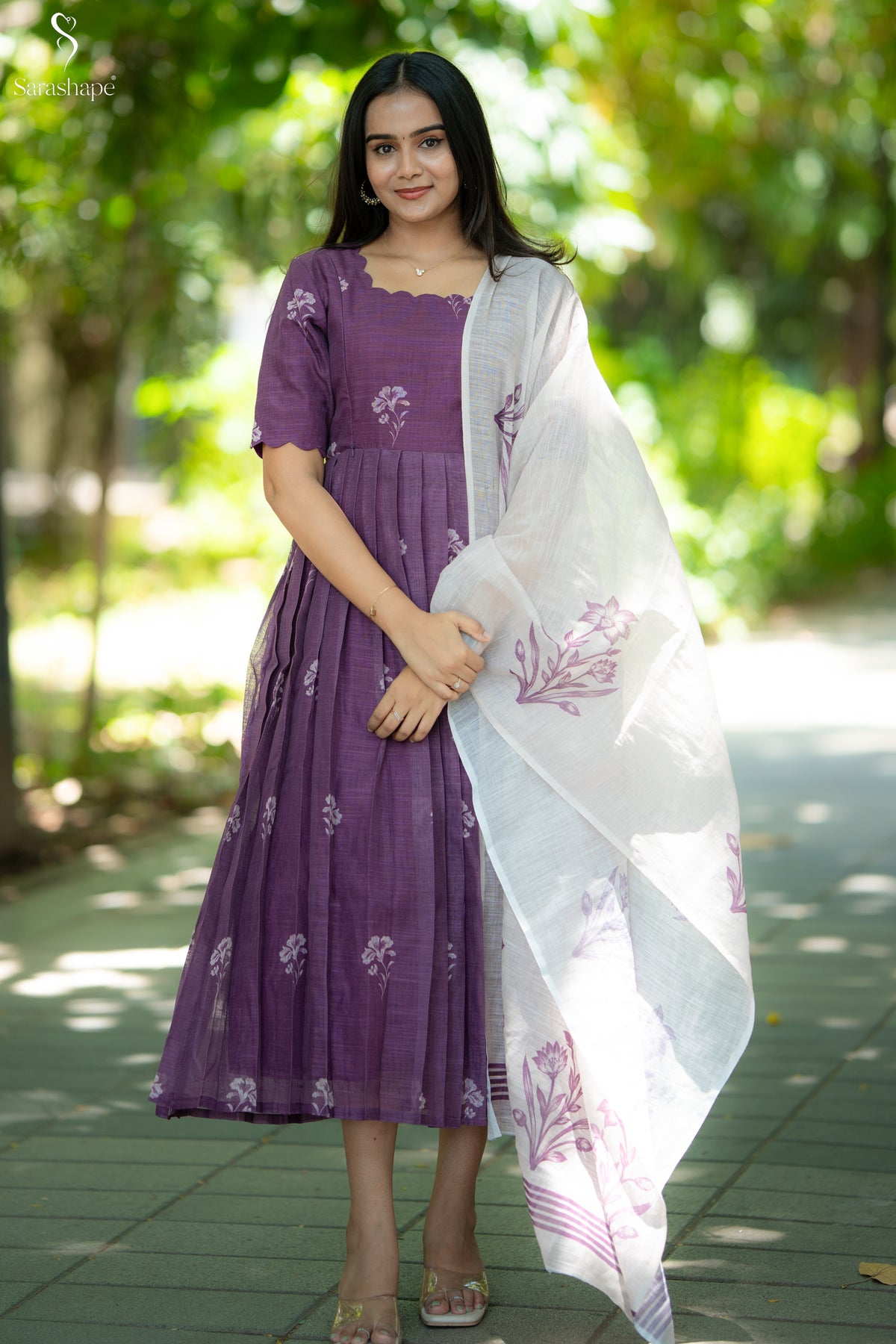 Nangai Linen Feeding Maxi (Maxi & Dupatta)