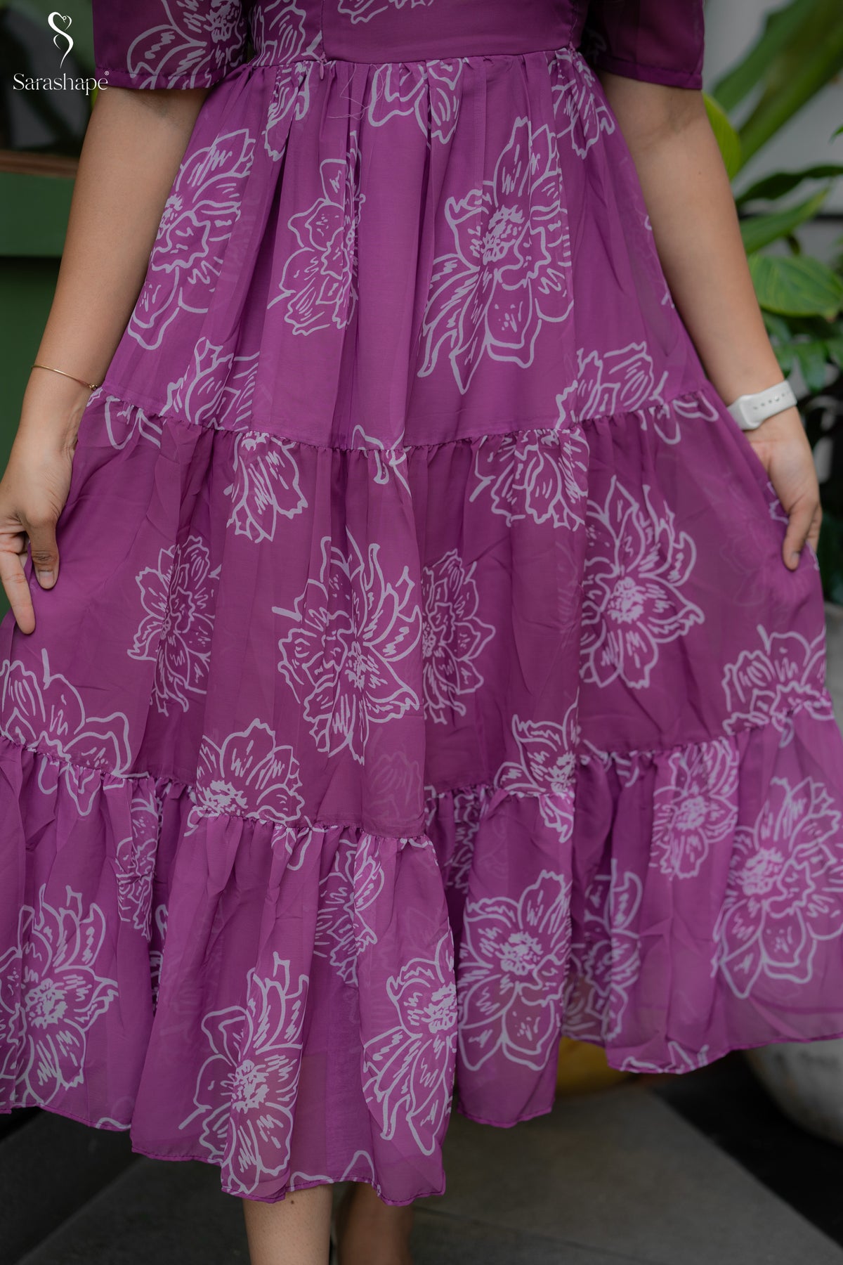 Nihalya Georgette Non Feeding Maxi