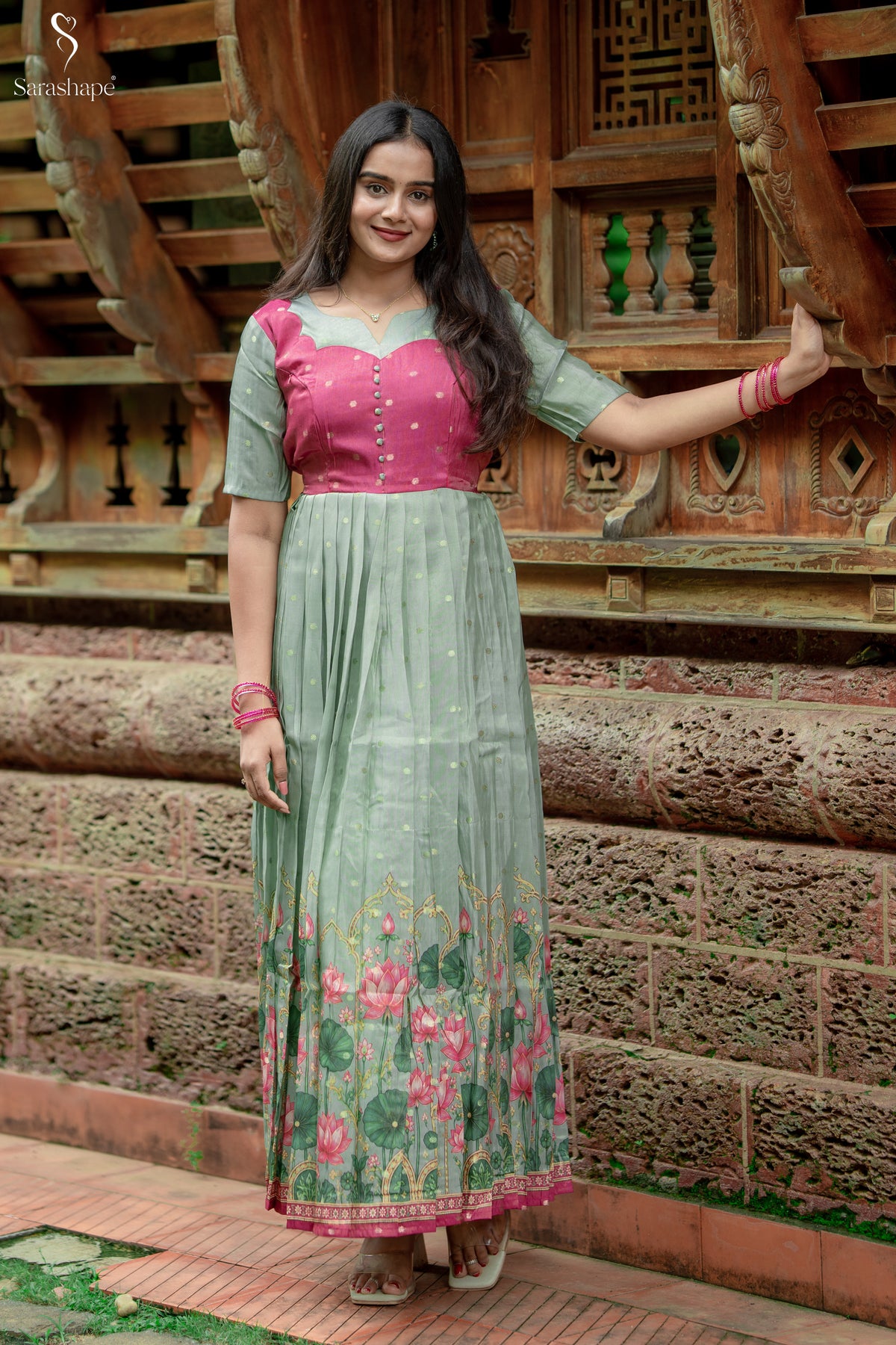 Poongothai Butti Silk Festive Non Feeding Maxi