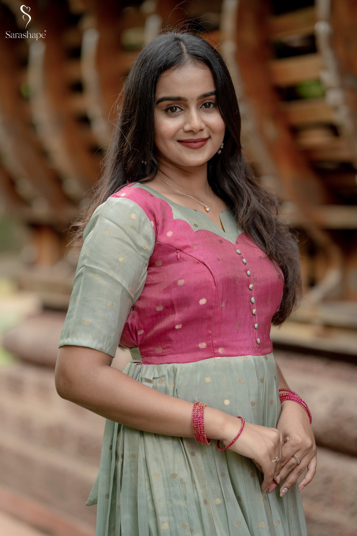 Poongothai Butti Silk Festive Non Feeding Maxi