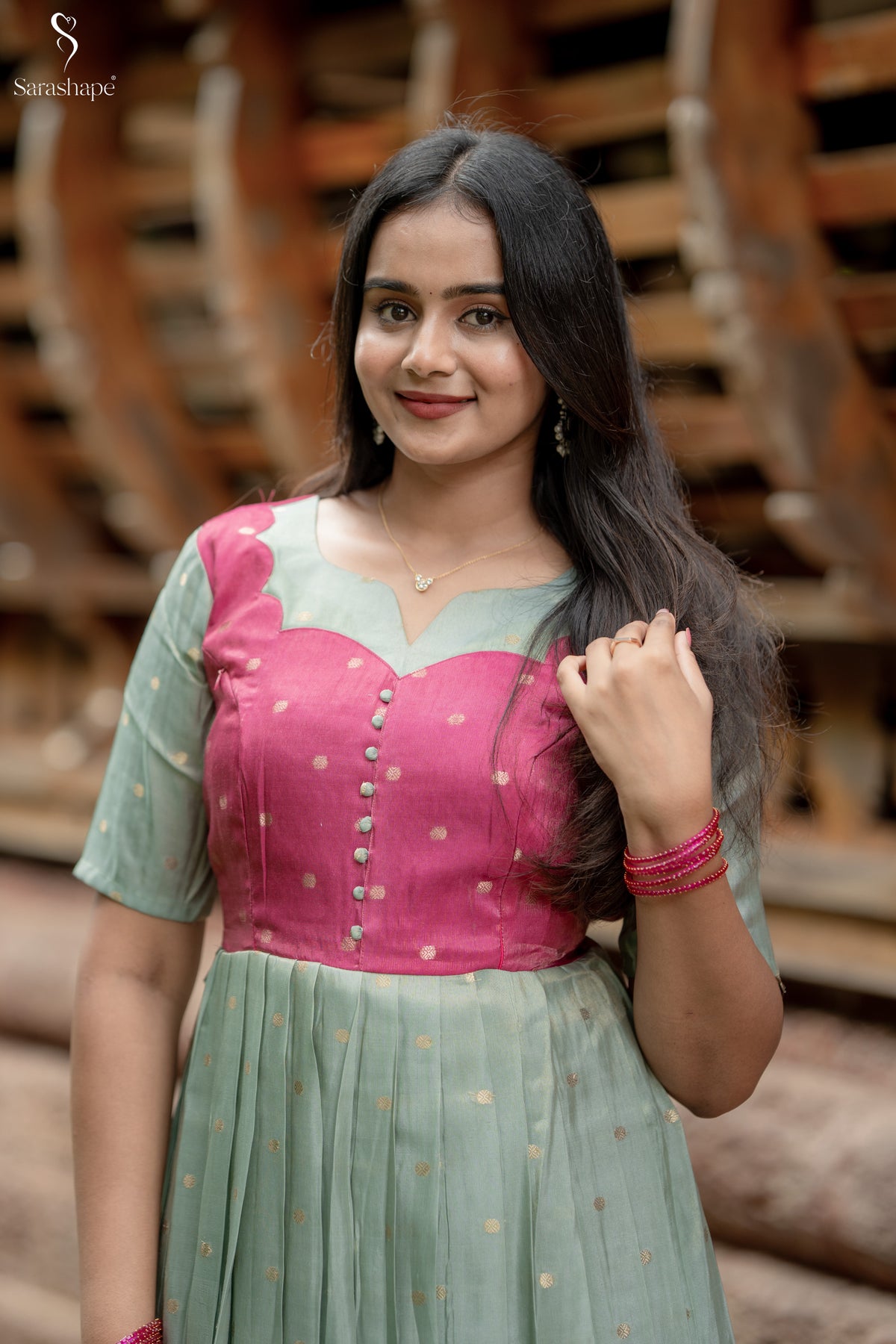 Poongothai Butti Silk Festive Non Feeding Maxi