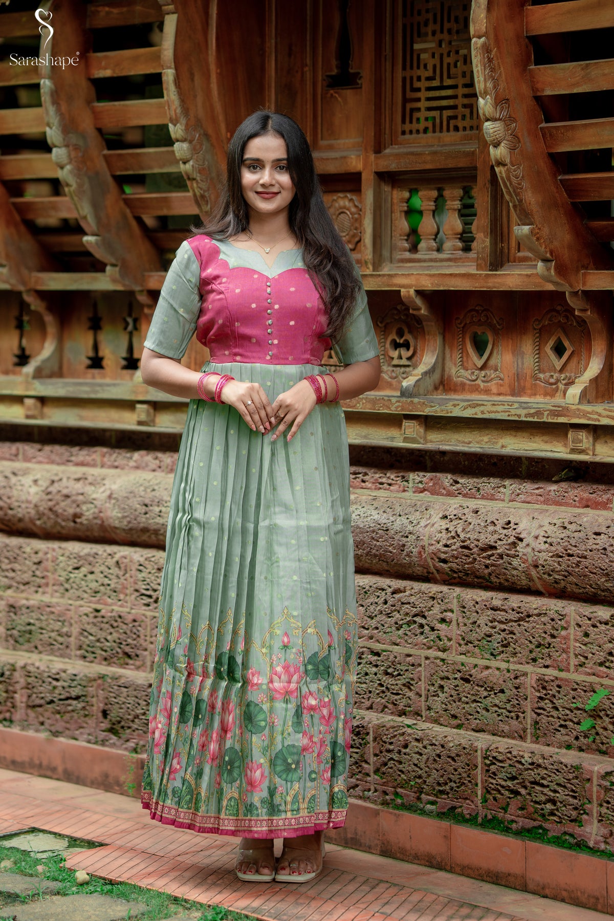 Poongothai Butti silk Festive Feeding Maxi