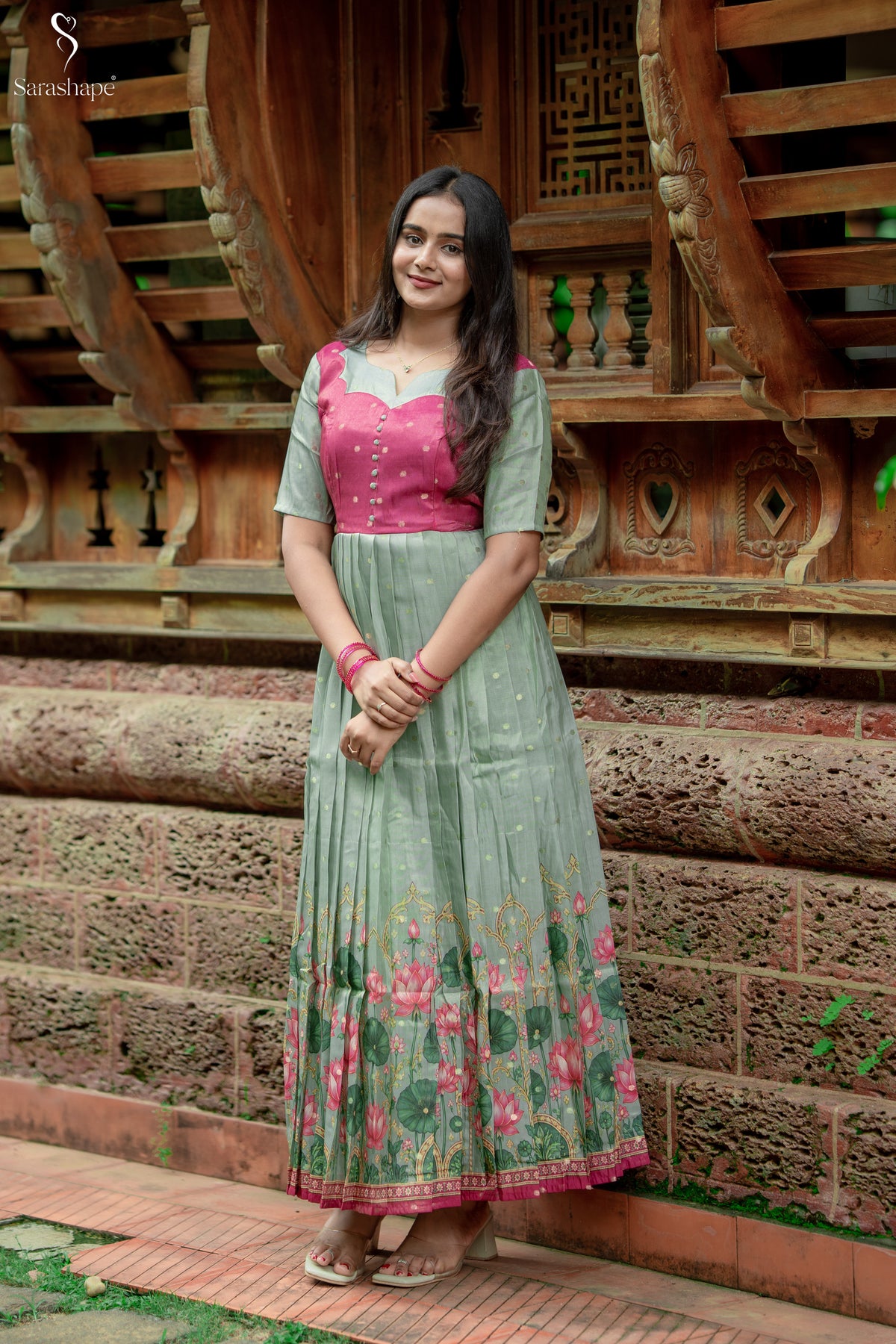 Poongothai Butti silk Festive Feeding Maxi