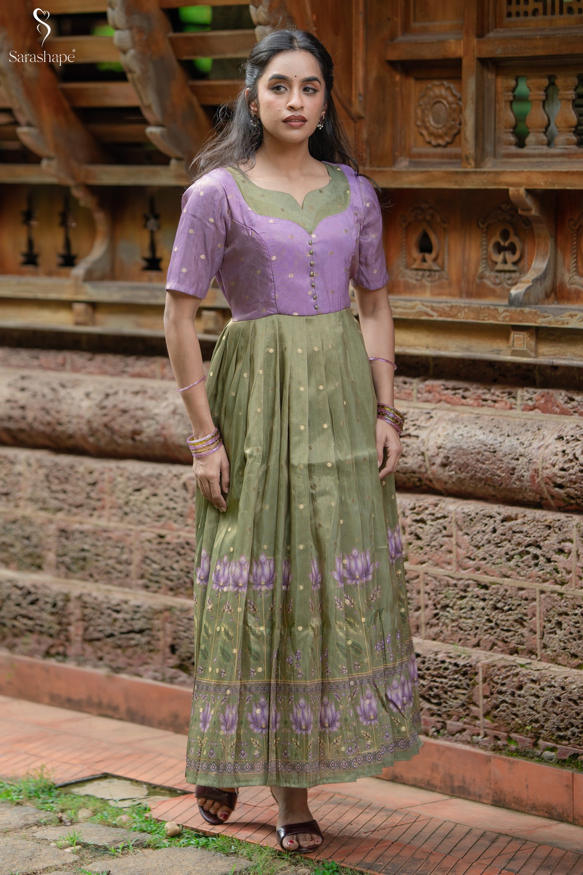 Sabirithika Butti Silk Festive Feeding Maxi