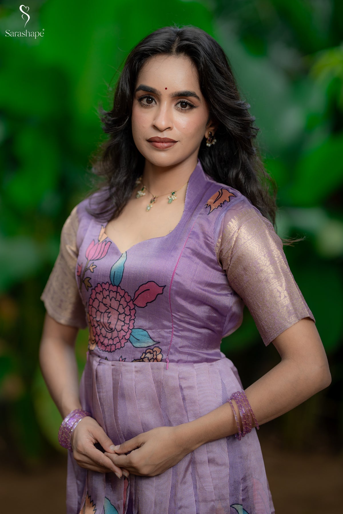 Savithri Tussar Jacquard Festive Feeding Maxi (Diwali Series-1)