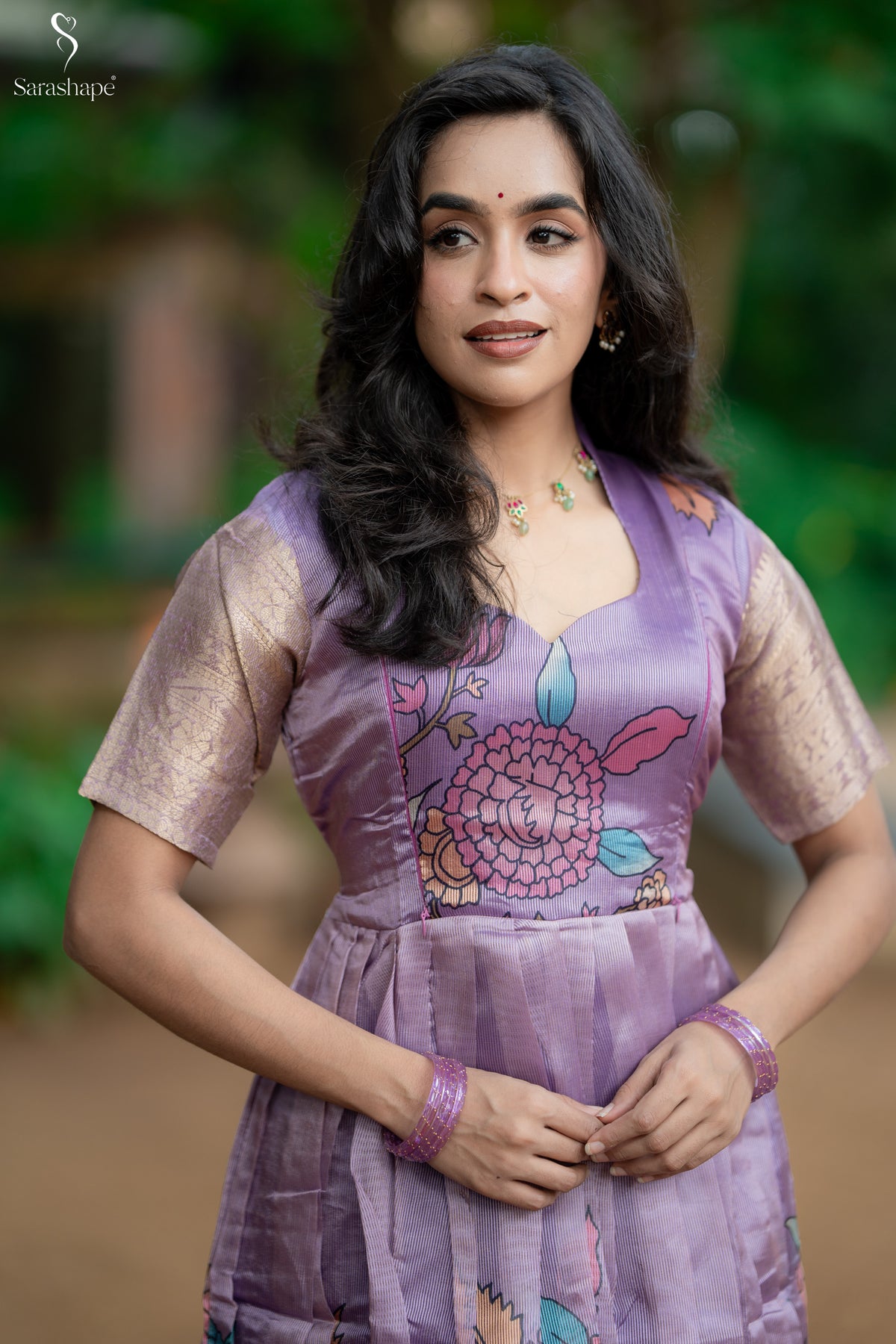 Savithri Tussar Jacquard Festive Feeding Maxi (Diwali Series-1)