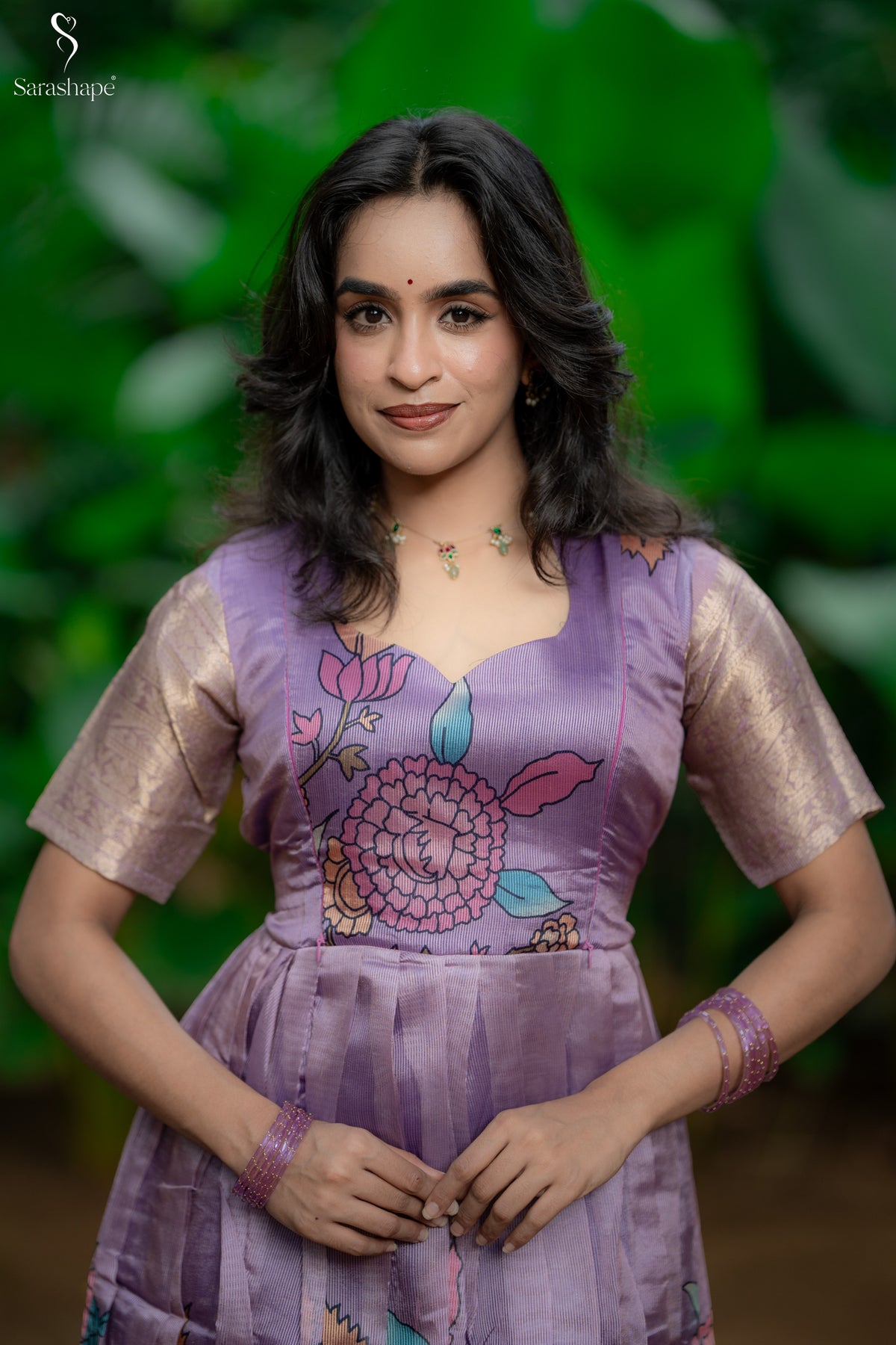 Savithri Tussar Jacquard Festive Feeding Maxi (Diwali Series-1)