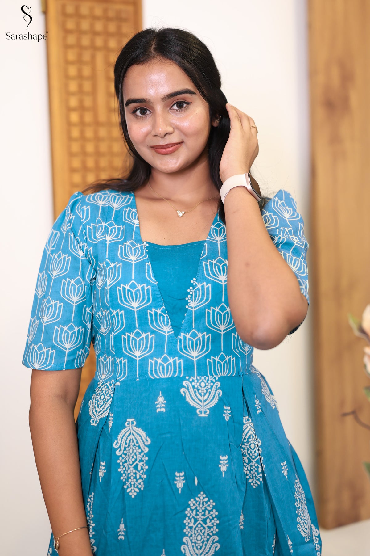 Shiyal Non Feeding Pure Cotton Nighty