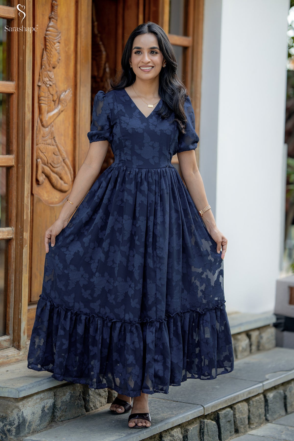 Suhashini Georgette Feeding Maxi