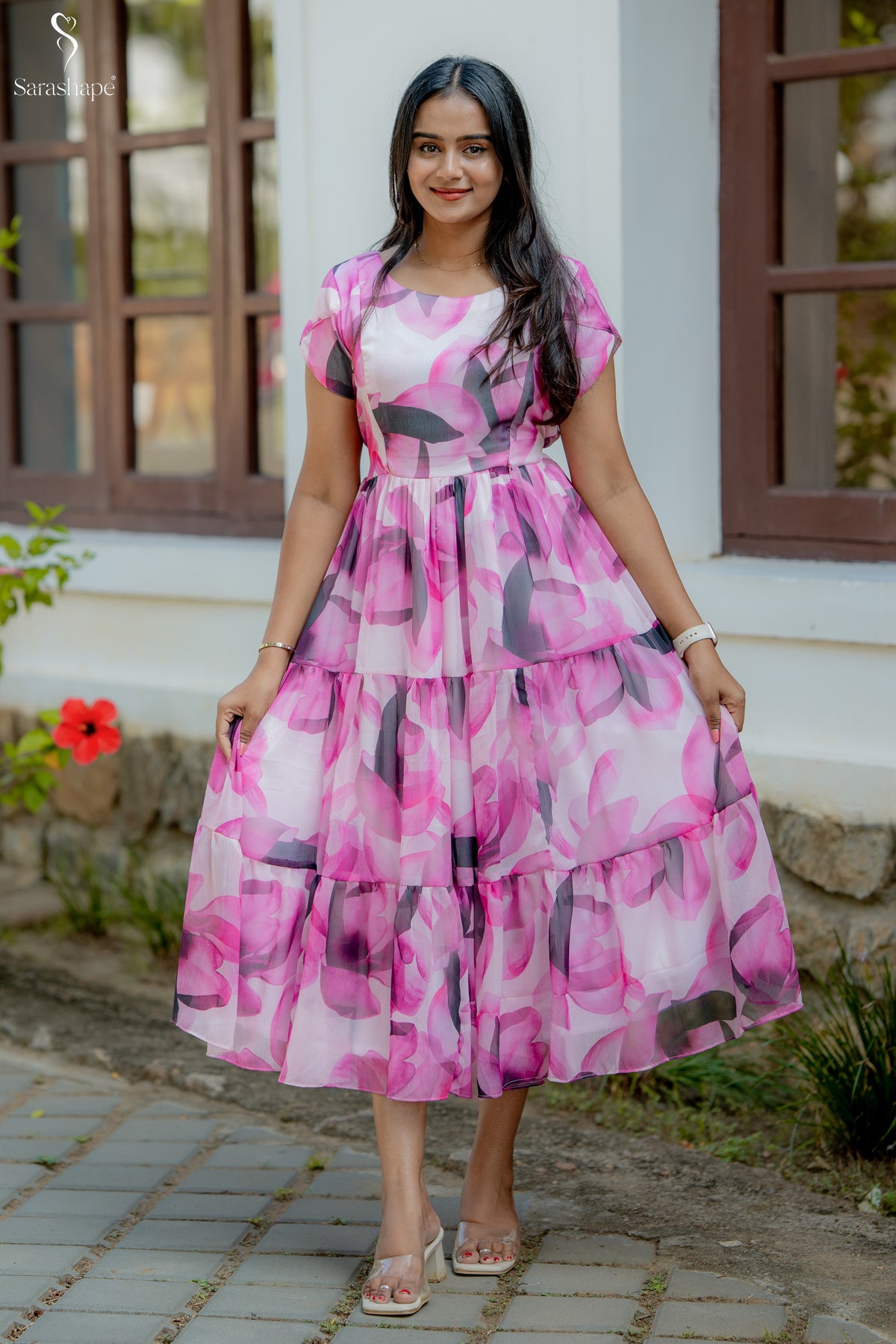 Uthara Georgette Feeding Maxi