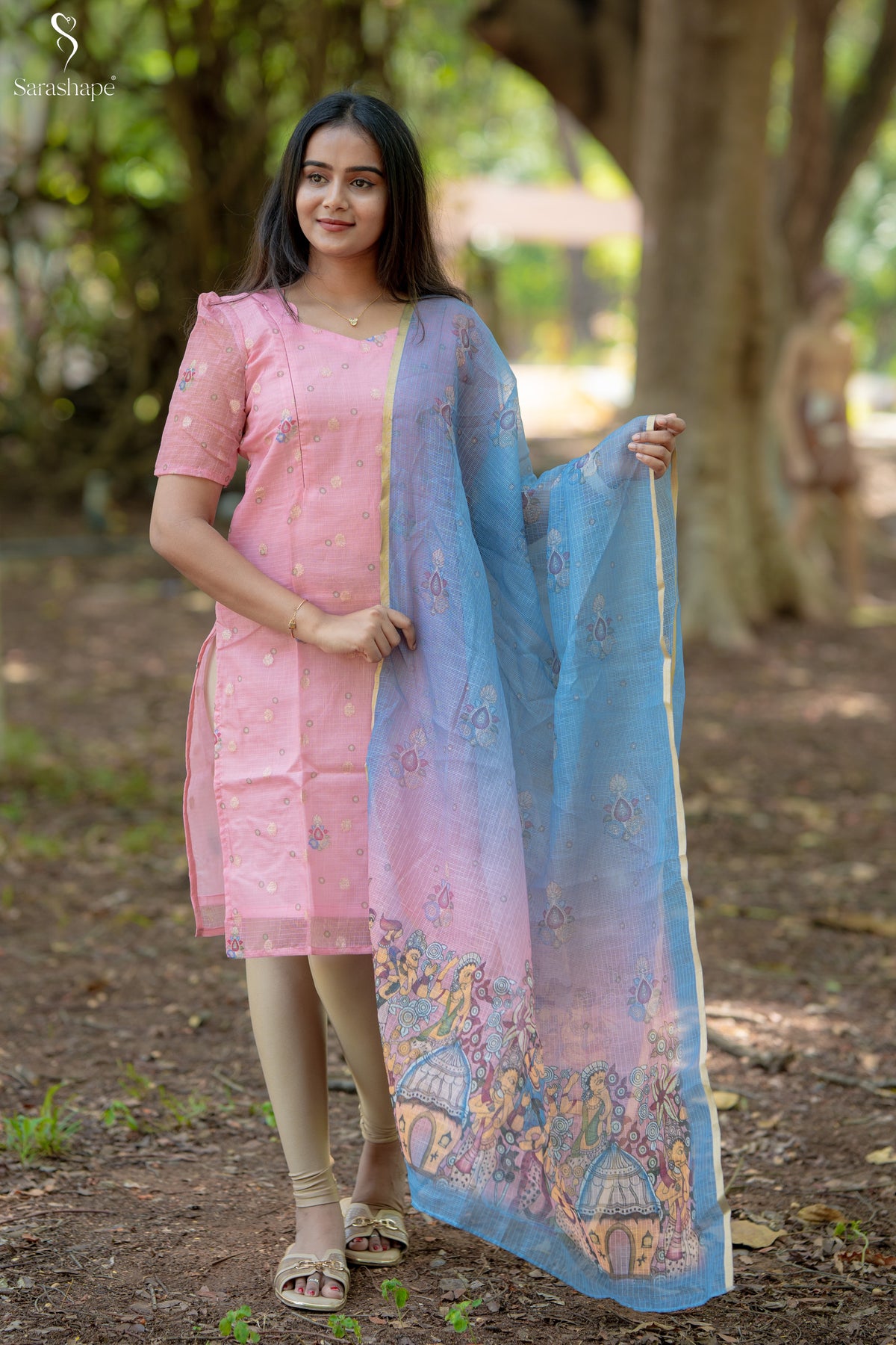 Vaadhini Feeding Kota Cotton Salwar Set