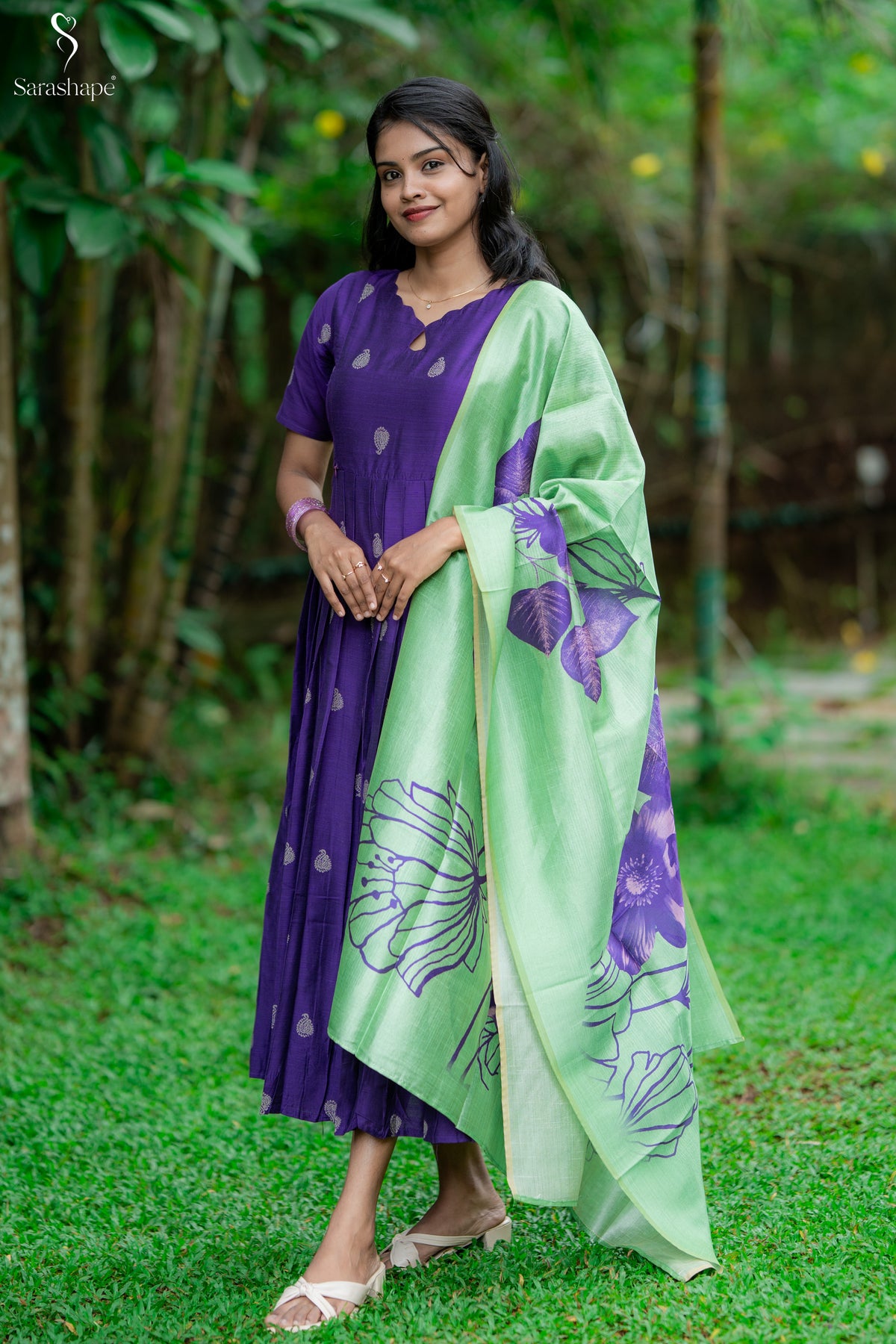 Valli Raw Silk Festive Feeding Maxi