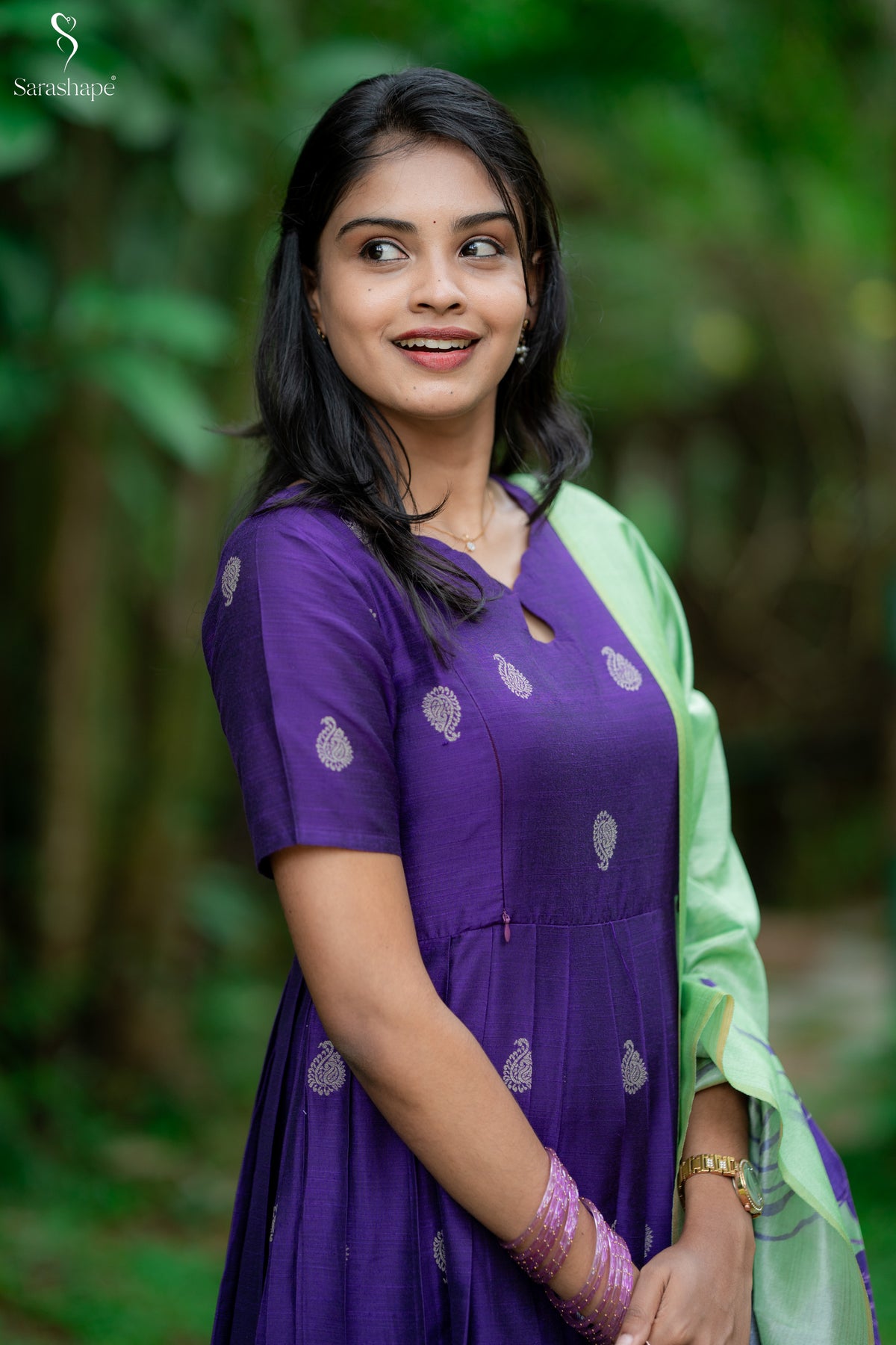 Valli Raw Silk Festive Feeding Maxi