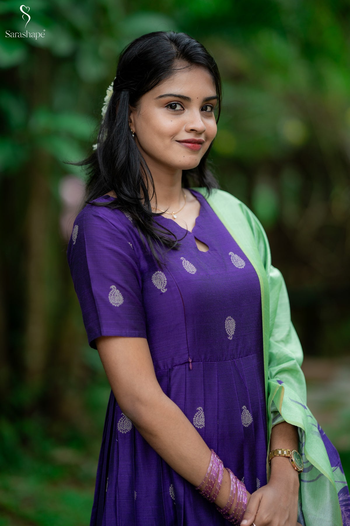 Valli Raw Silk Festive Feeding Maxi