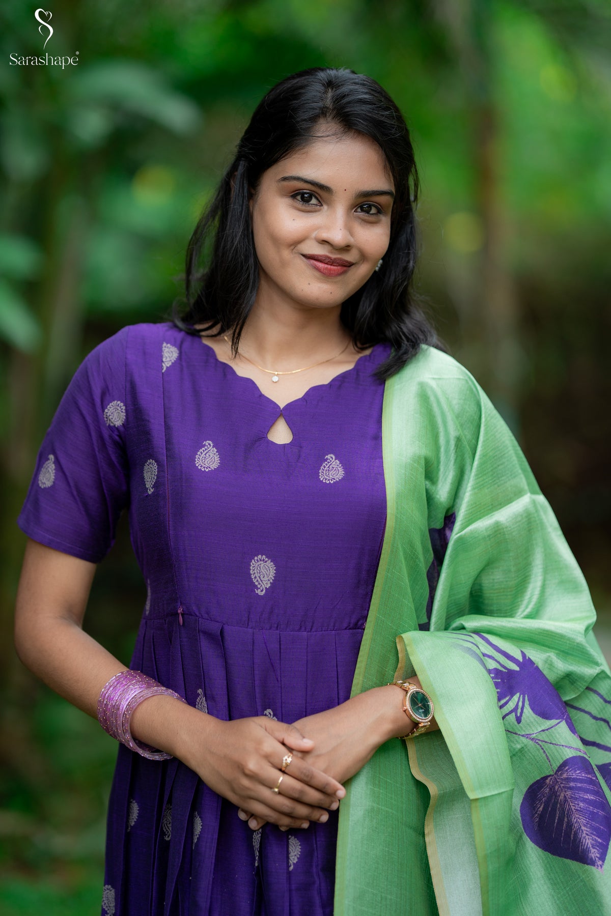 Valli Raw Silk Festive Feeding Maxi