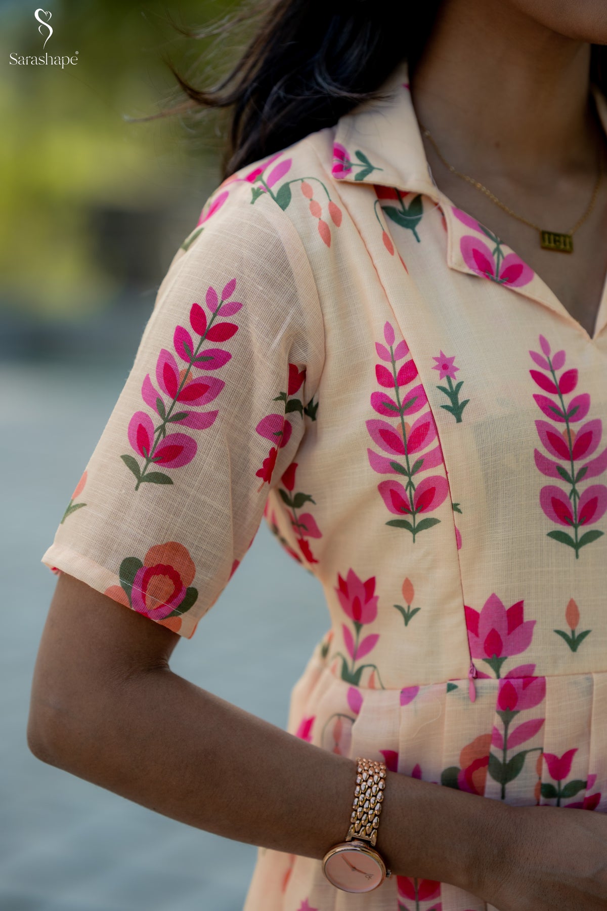 Vasundhra Linen Feeding Maxi